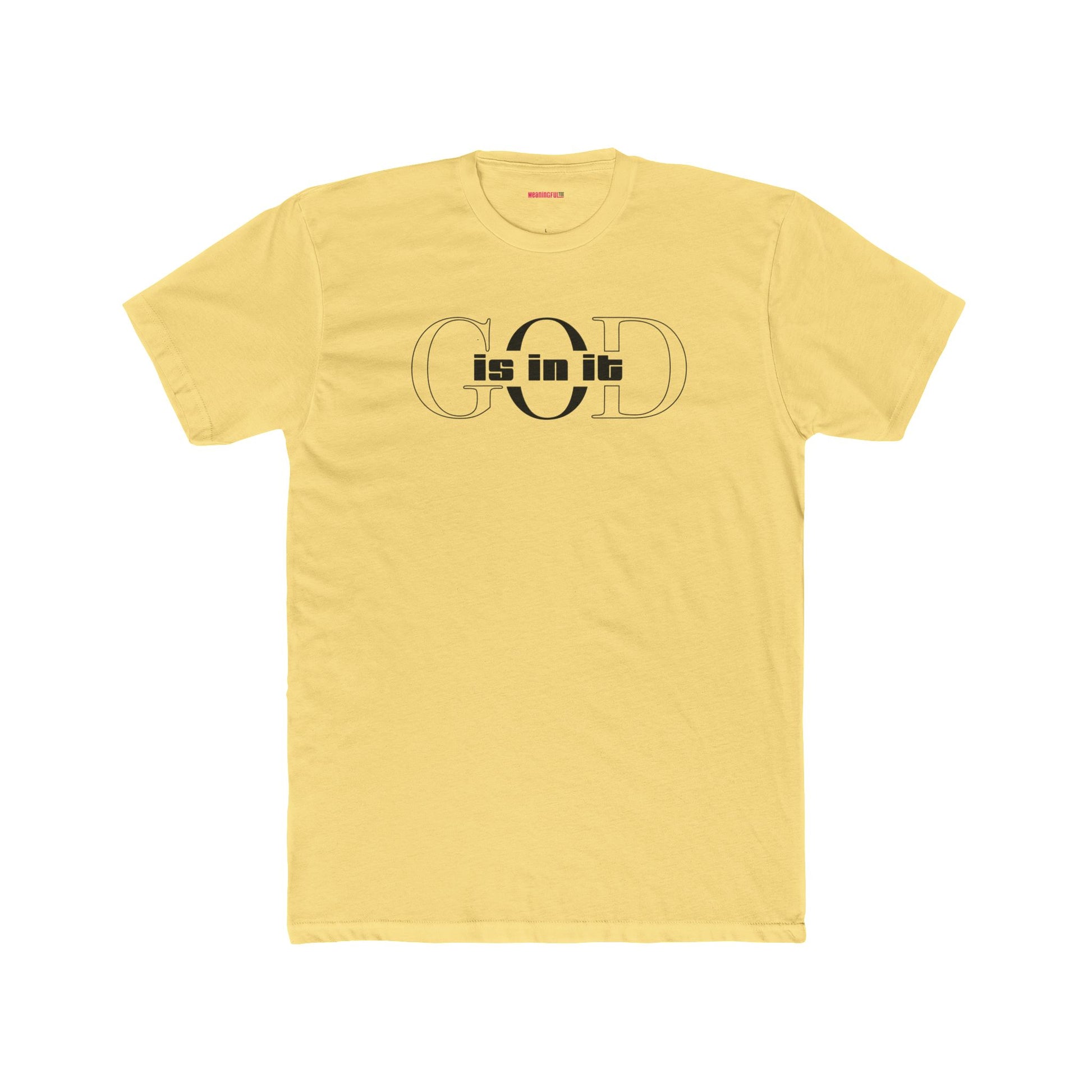 Unisex Cotton Crew Shirt, Minimalist Graphic Tee for Modern Minimalists, Faith-Based, Casual Wear, Everyday Style, Gift for Him or Her