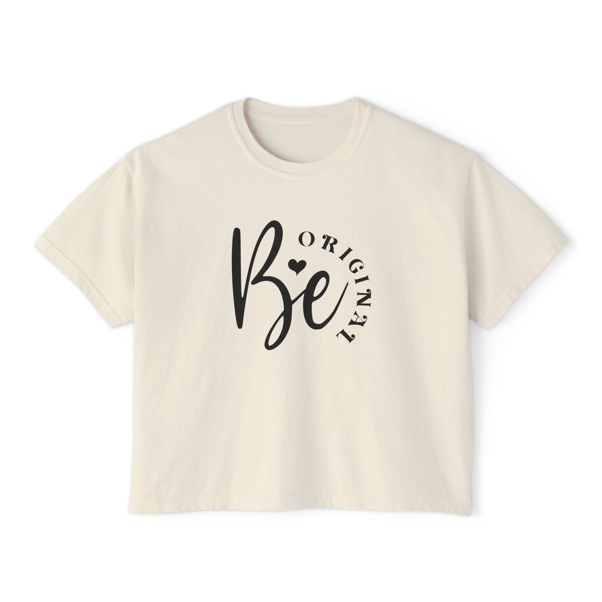 Be original, Women's Boxy Tee, Semi-crop tee,  Inspirational, Comfortable Everyday Style, Motivational Apparel, Self-confidence tee