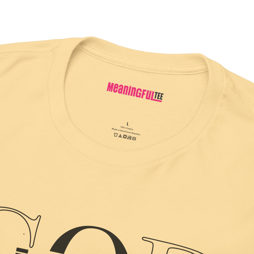 God is in it, Unisex Heavy Cotton Tee - Christian T-shirt, Faith-based-tee, Comfortable Casual Wear, Perfect for Church, Everyday Style, Gift for Friends, Summer Outfits, Relaxed Vibes