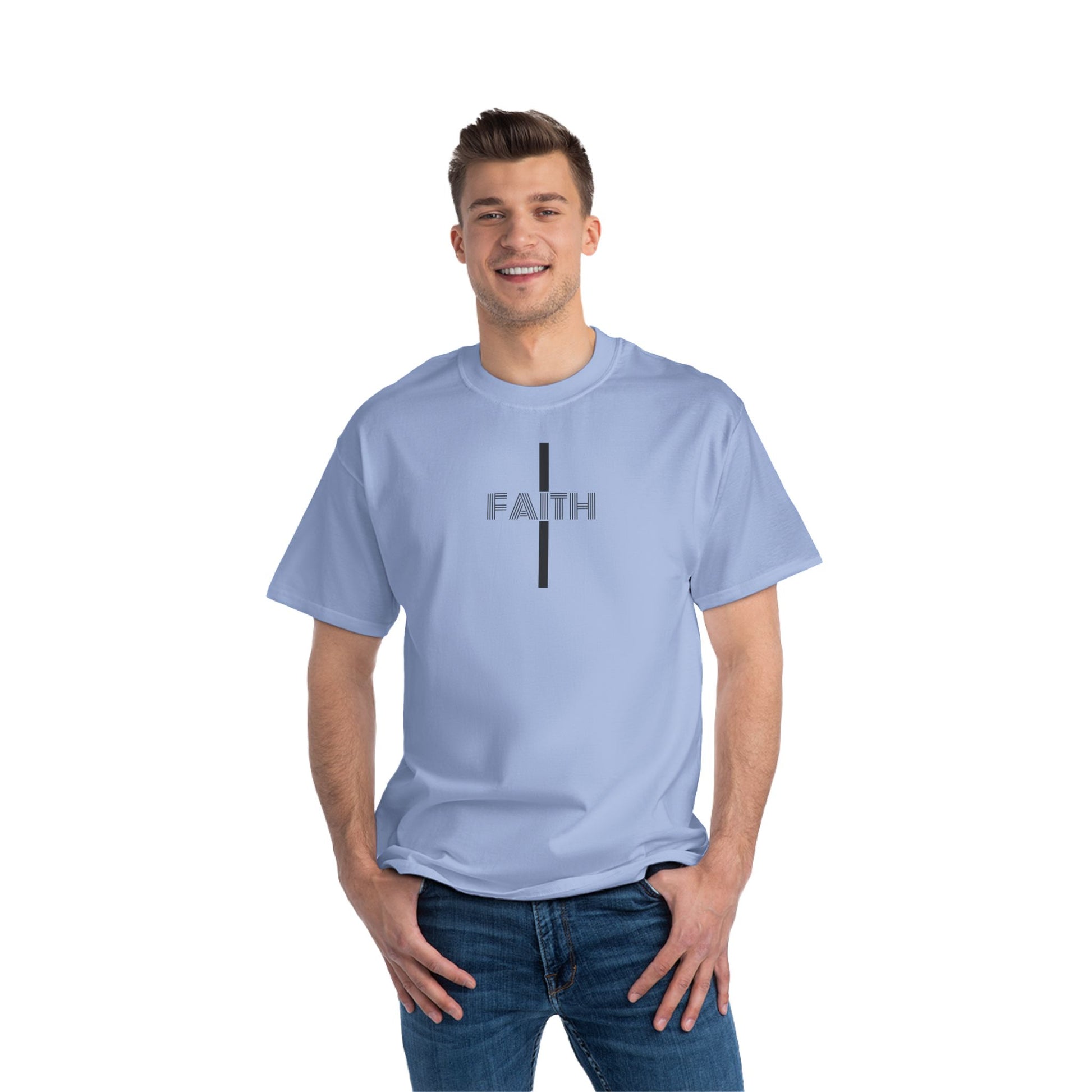 Faith-Inspired Short-Sleeve T-Shirt, Inspirational Tee, Casual Wear, Christian Apparel, Gift for Believers, Faith-Based Clothing