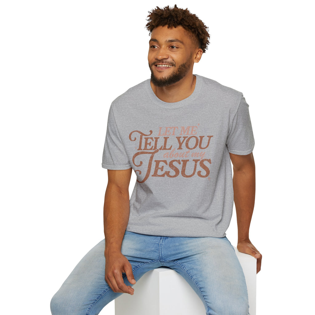 Unisex T-Shirt | Comfy Casual Tee for Every Occasion, About Jesus Graphic, Classic fit
