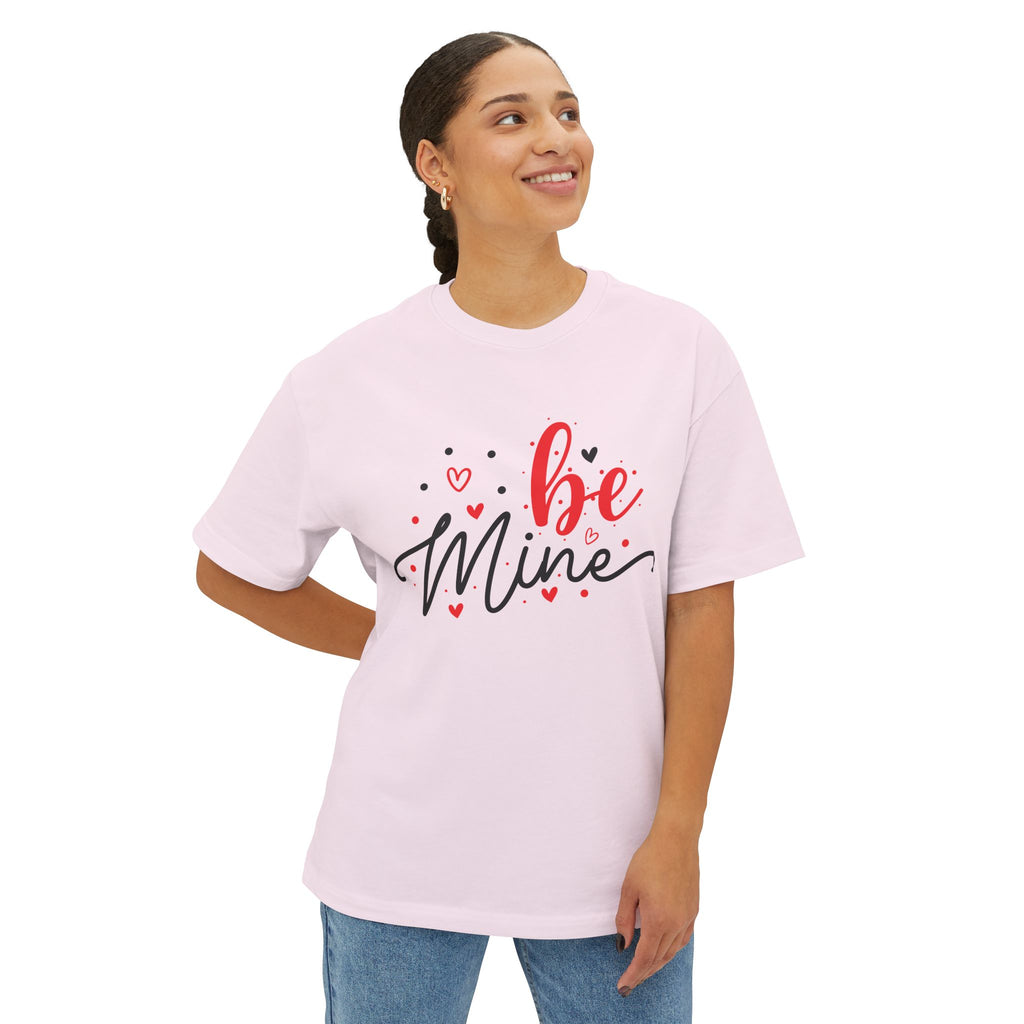 Be Mine Love Tee — Oversized Boxy Valentine's Day Shirt