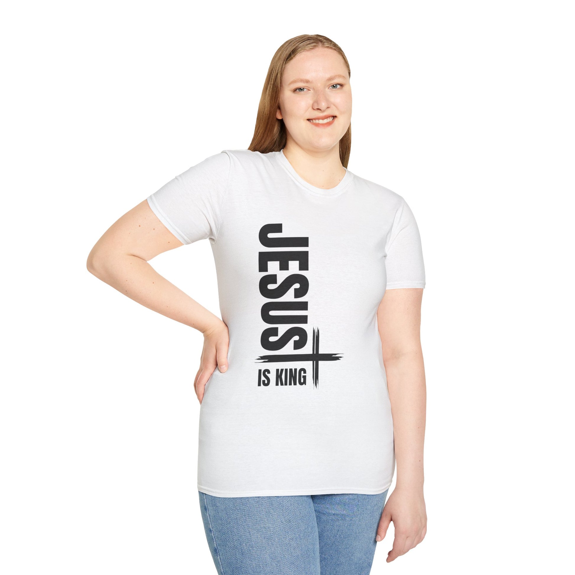 Christian Unisex T-Shirt - Jesus is King Faith-Based Tee for Believers