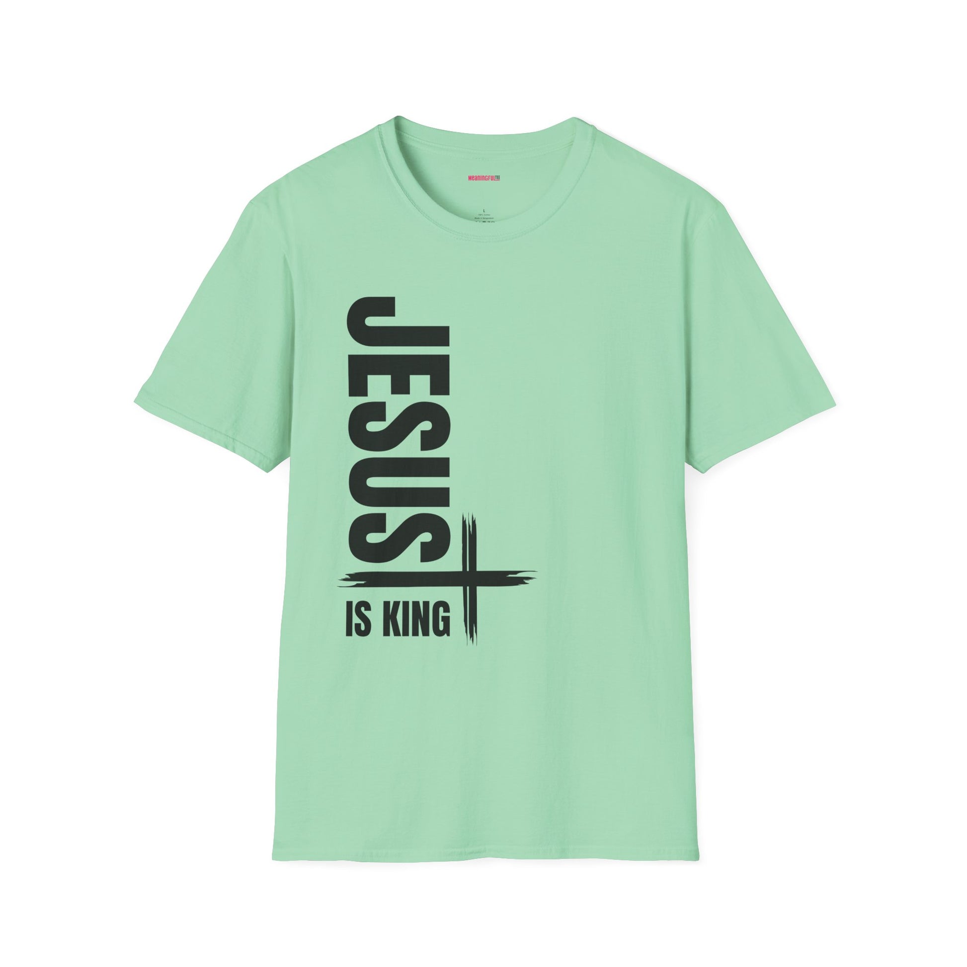 Christian Unisex T-Shirt - Jesus is King Faith-Based Tee for Believers
