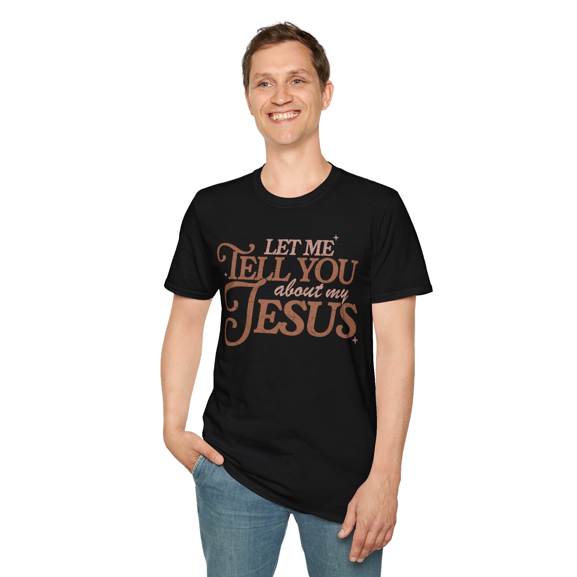 Unisex T-Shirt | Comfy Casual Tee for Every Occasion, About Jesus Graphic, Classic fit