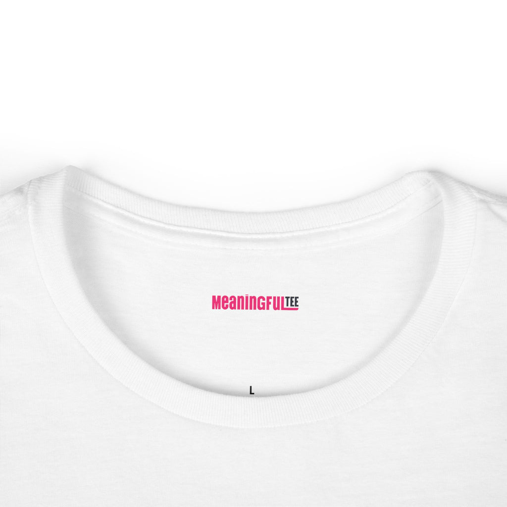 Women's Minimalist Softstyle Tee, Casual Top, Everyday Wear, Gift for Her, Comfortable Fashion | Faith-based , "God is in it" women T-shirt
