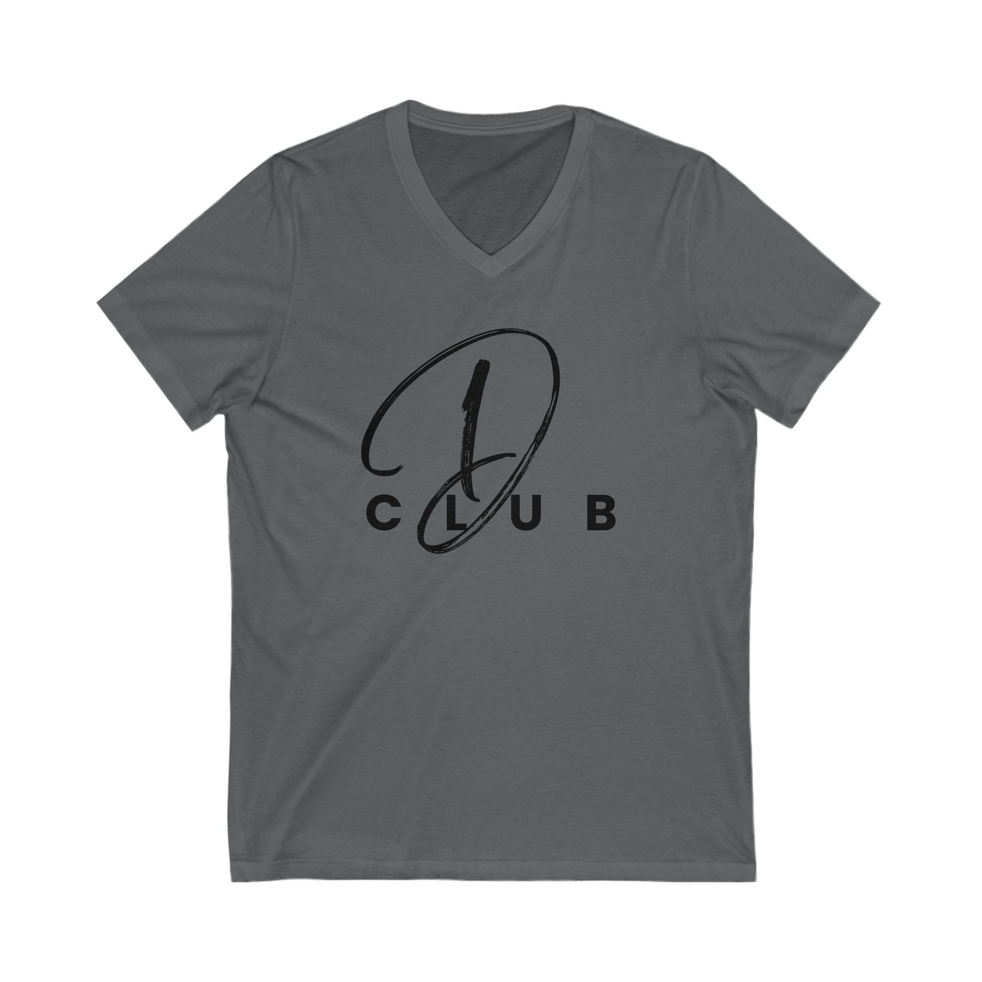 D Club V-Neck Tee, Unisex Graphic Tee, Casual Wear, Everyday Style