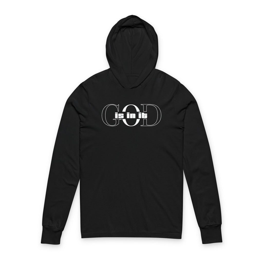 Unisex Hooded Long Sleeve Tee with 'God is in it' Design - Faithful Gift for Believers, Inspirational Wear, Casual Style, Religious [...]