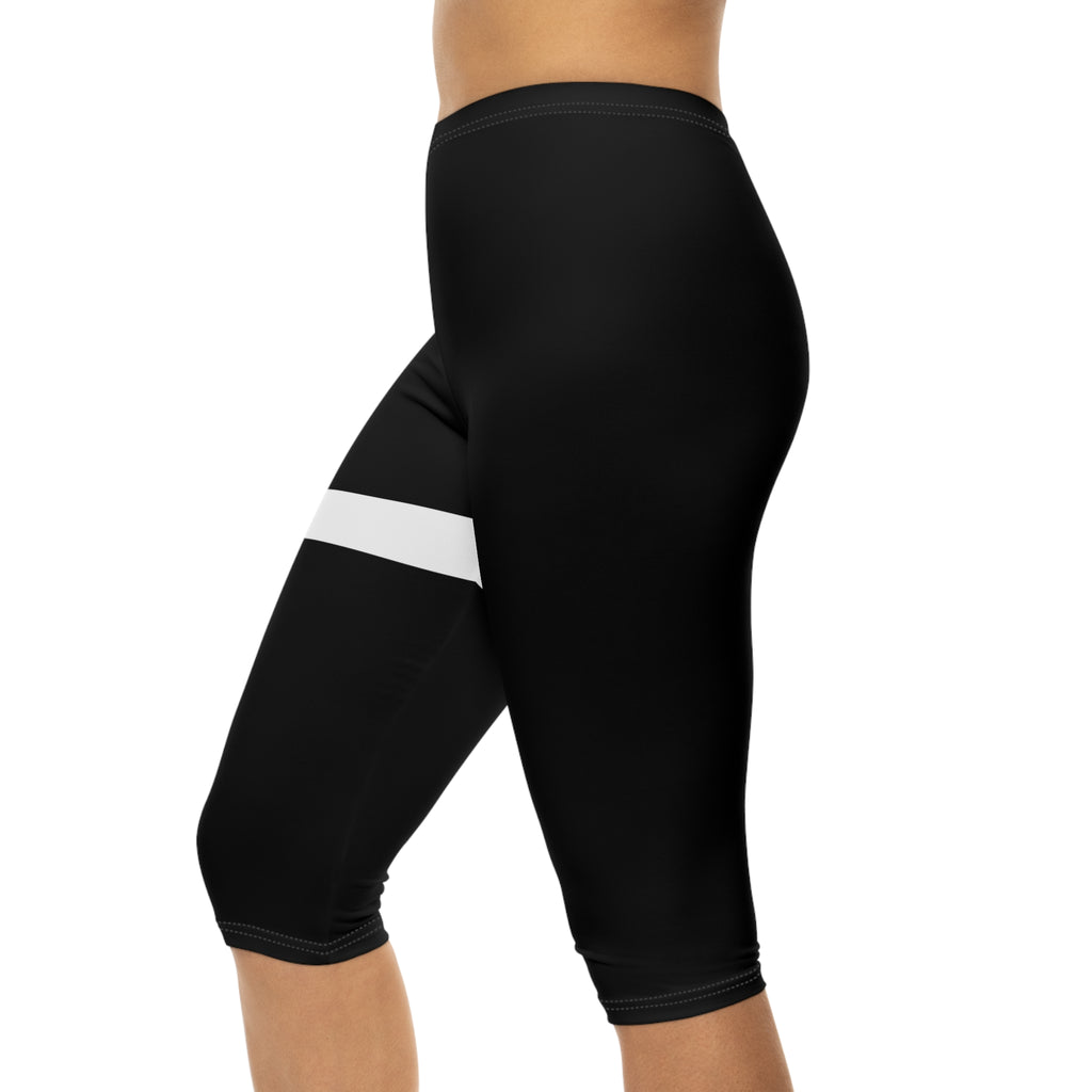 Faith Women's Capri Leggings — Spiritual Script All-Over Print