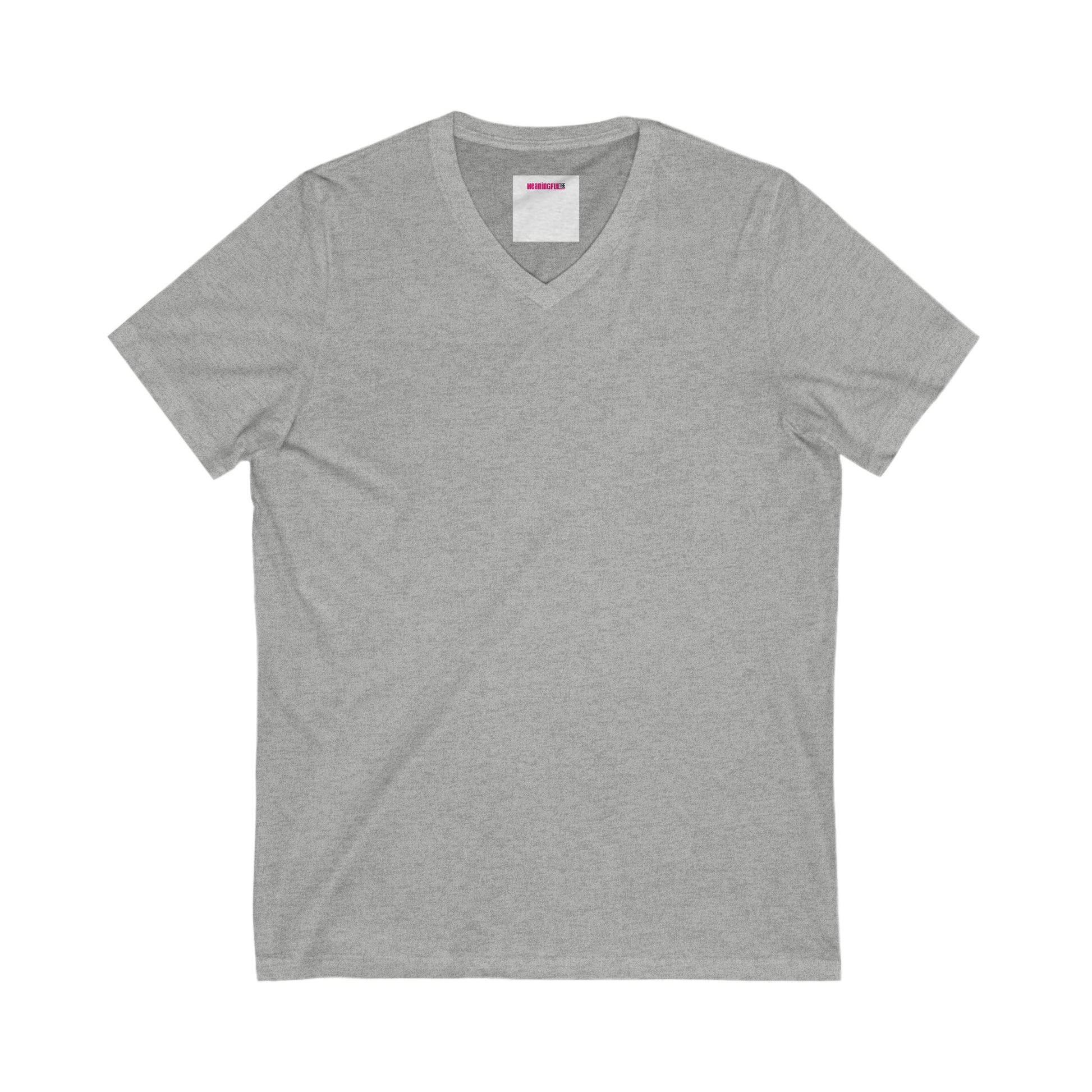 Customizable Unisex Jersey V-Neck Tee - Casual Comfort, Perfect Gift for Every Occasion, Summer Style, Everyday Wear, Festive Apparel