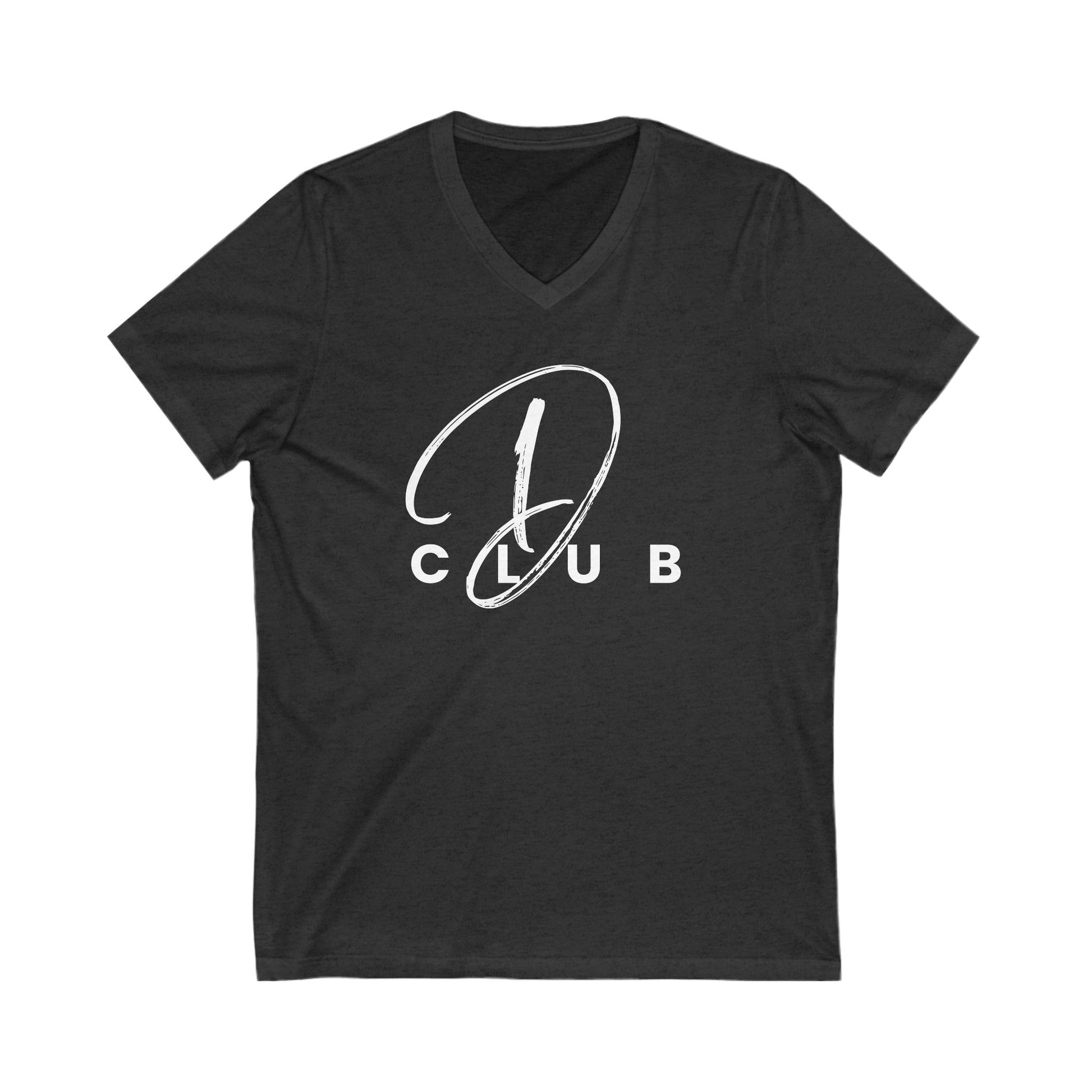 D Club V-Neck Tee, Unisex Graphic Tee, Casual Wear, Everyday Style