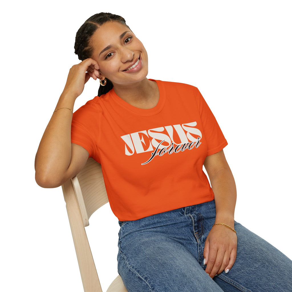 Jesus Forever Unisex T-Shirt | Comfy Casual Tee for Every Occasion, About Jesus Graphic, Classic fit