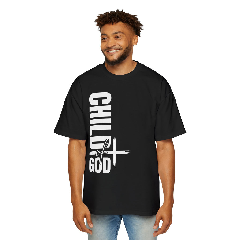 Men's Oversized Tee - Faith-Based Style | Child of God | Perfect Gift for Believers | Casual Christian Wear, Comfortable Fashion, Spiritual Tee, [...]