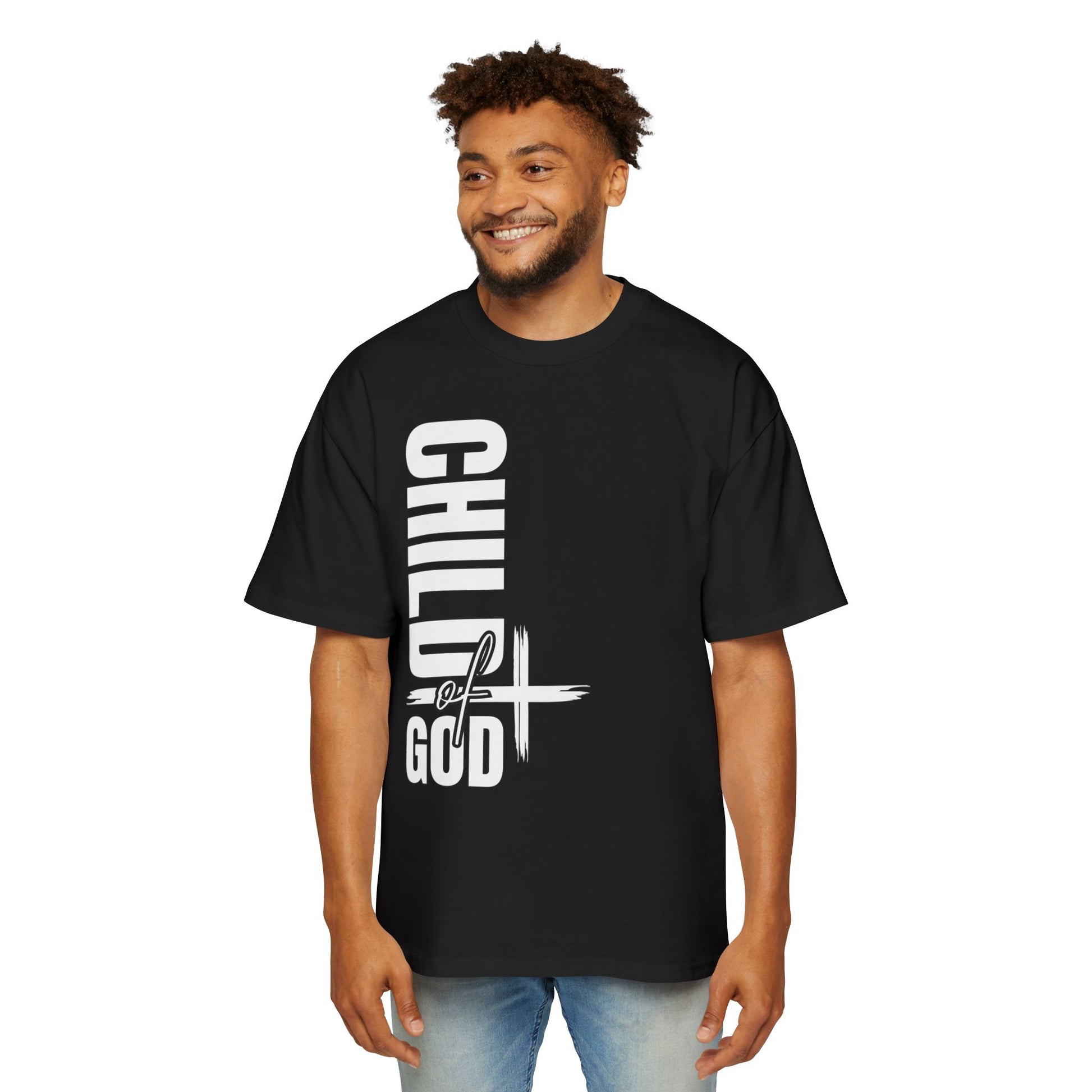 Men's Oversized Tee - Faith-Based Style | Child of God | Perfect Gift for Believers | Casual Christian Wear, Comfortable Fashion, Spiritual Tee, [...]