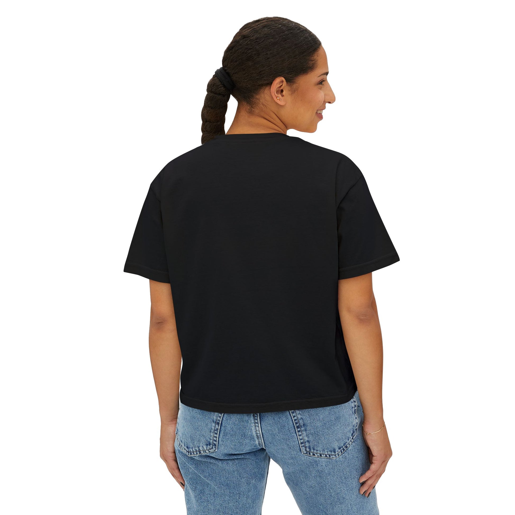 Psalm 23 Women's Boxy Tee — Inspirational Faith Graphic Shirt