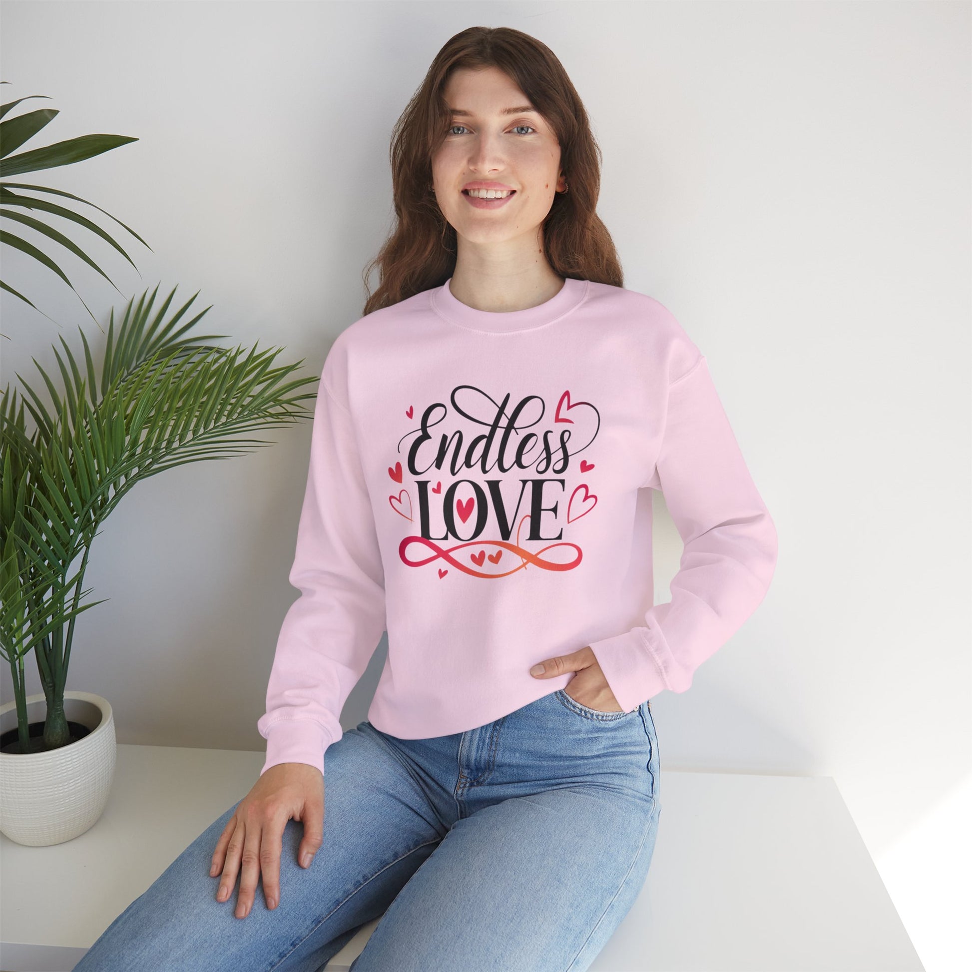 Endless Love Sweatshirt, Cozy Gift for Couples, Romantic Crewneck, Cute Love Sweatshirt, Comfortable Casual Wear, Gift for her