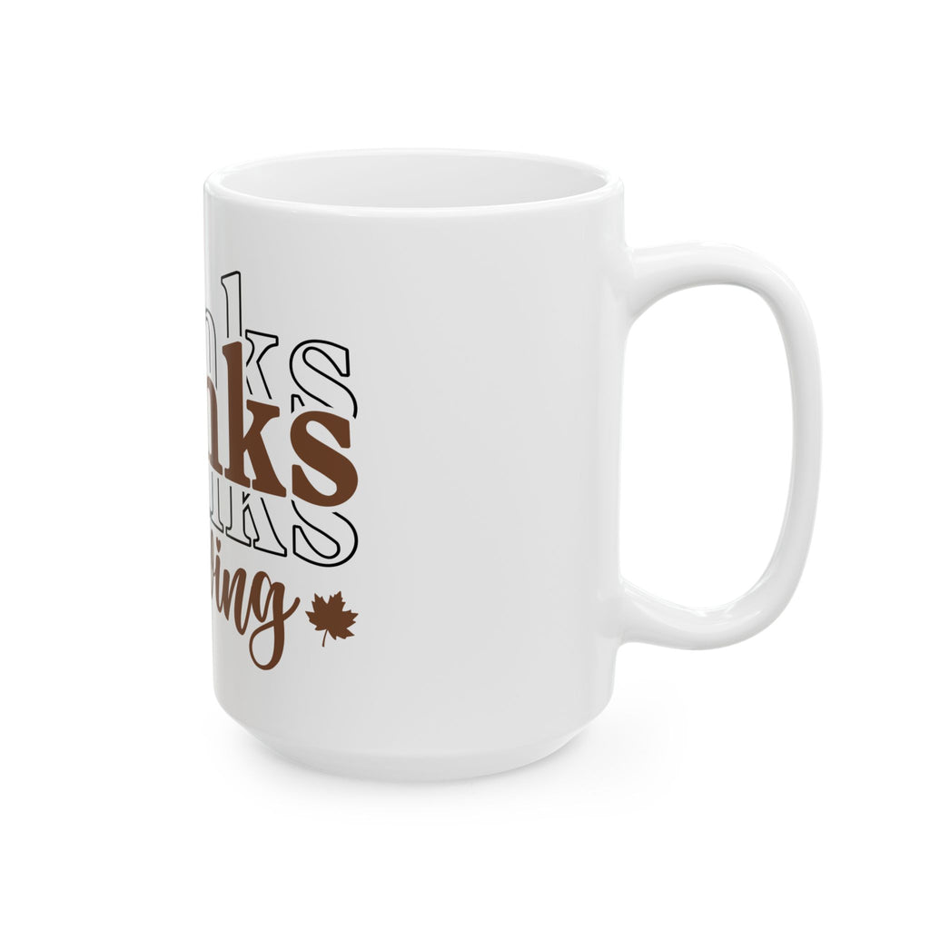 Thanksgiving Ceramic Mug, Coffee Cup (11oz/15oz)