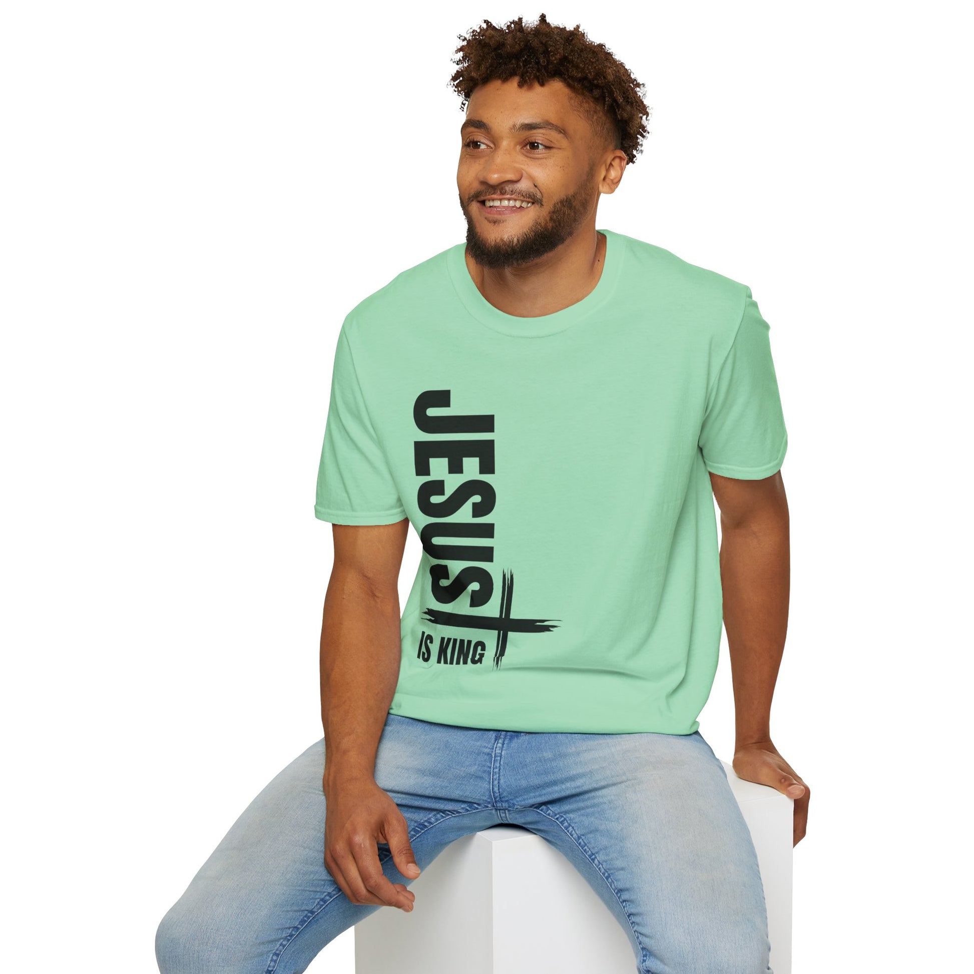Christian Unisex T-Shirt - Jesus is King Faith-Based Tee for Believers