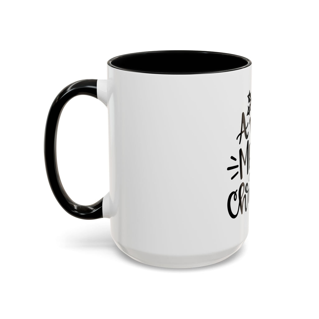 Very Merry Christmas Coffee Mug, Color Accent Mug (11oz and 15 oz)