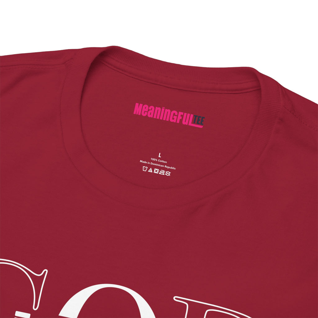 God is in it, Unisex Heavy Cotton Tee - Christian T-shirt, Faith-based-tee, Comfortable Casual Wear, Perfect for Church, Everyday Style, Gift for Friends, Summer Outfits, Relaxed Vibes