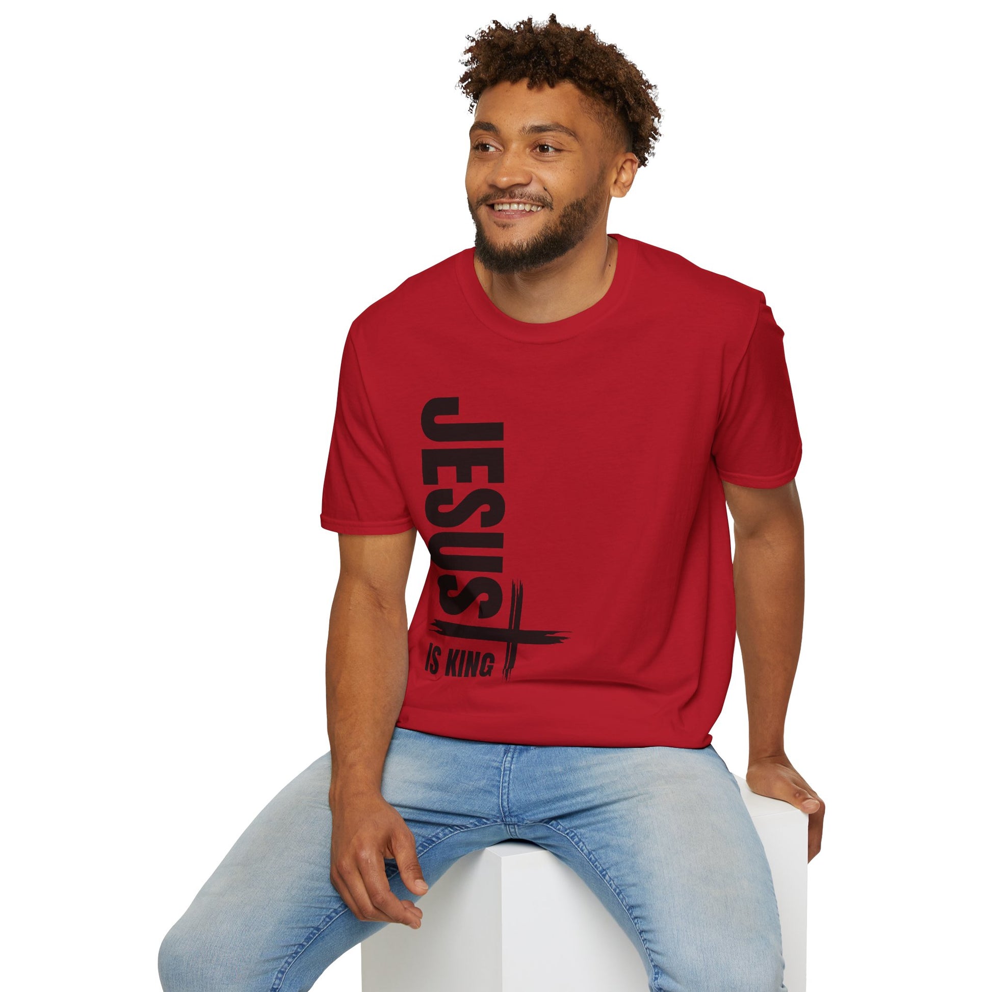 Christian Unisex T-Shirt - Jesus is King Faith-Based Tee for Believers