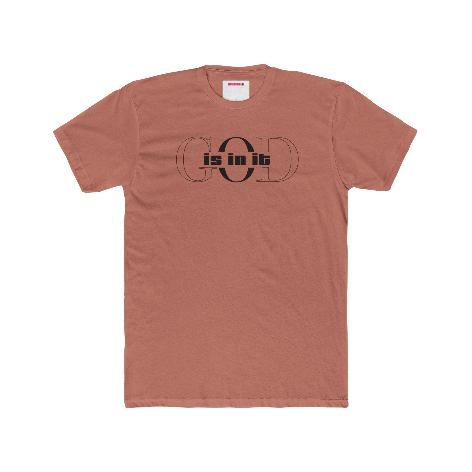 Unisex Cotton Crew Shirt, Minimalist Graphic Tee for Modern Minimalists, Faith-Based, Casual Wear, Everyday Style, Gift for Him or Her