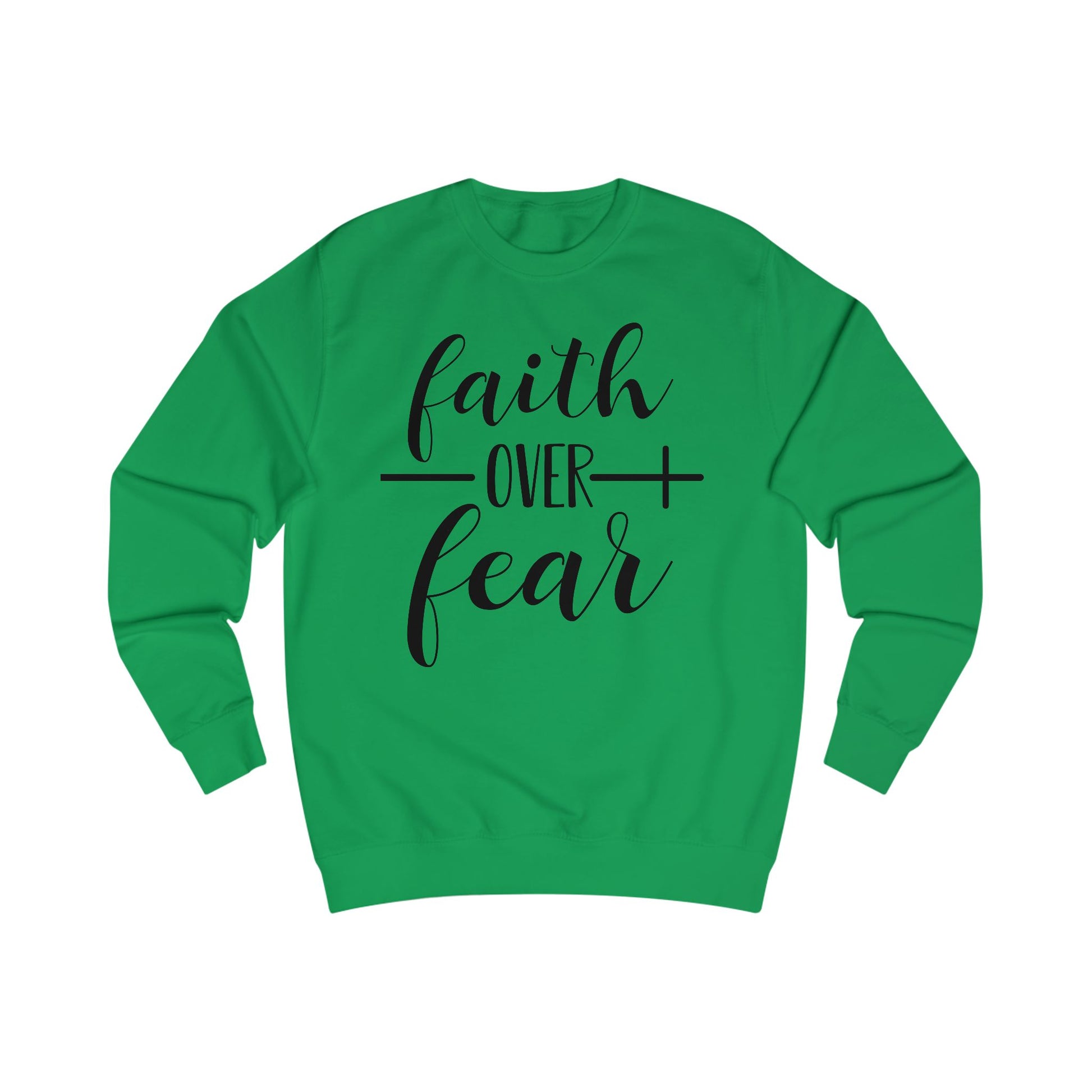 Unisex Sweatshirt - Inspirational Gift for Women & Men, Cozy Apparel for Spirituality, Everyday Wear, Motivational Clothing, Faith Over Fear T-shirt
