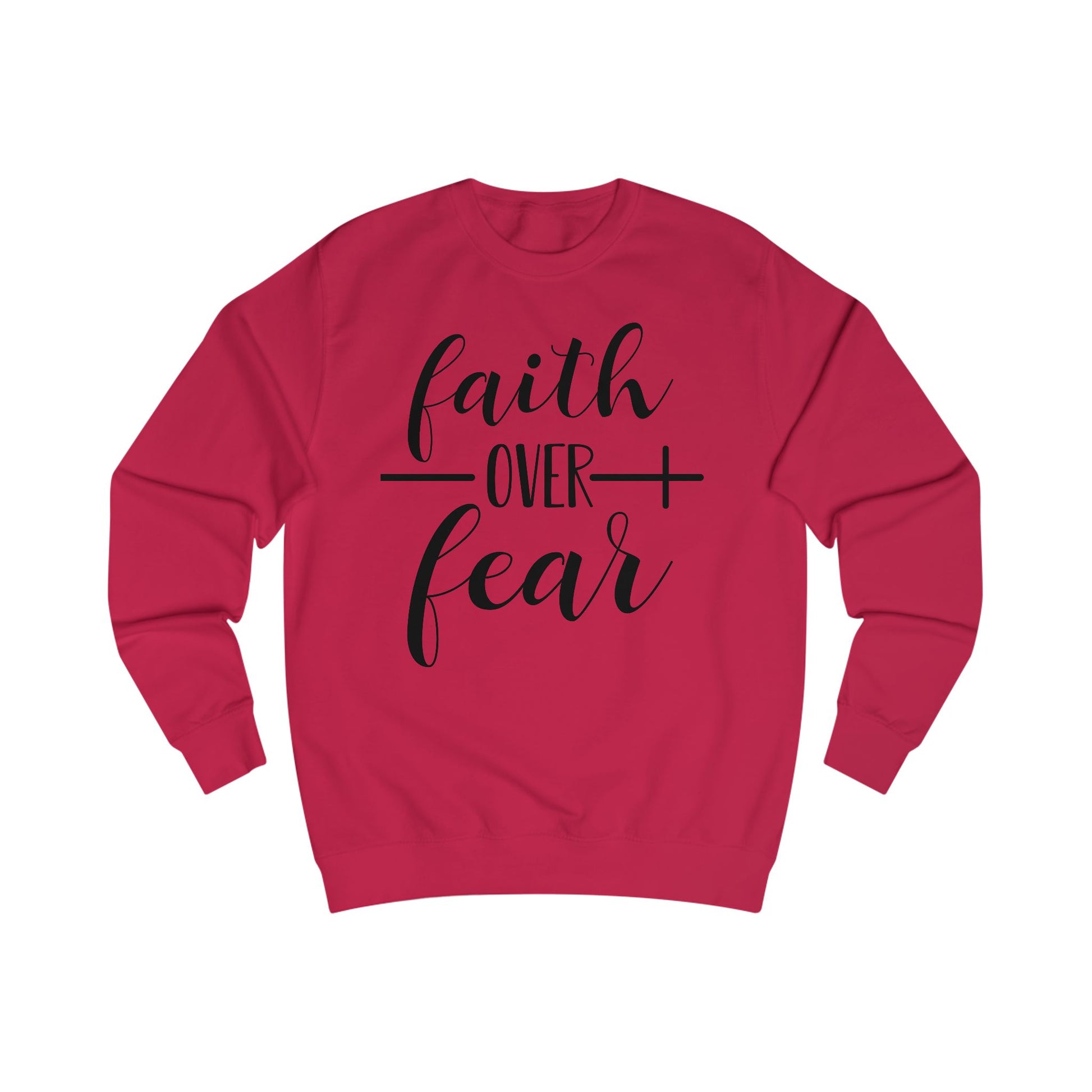 Unisex Sweatshirt - Inspirational Gift for Women & Men, Cozy Apparel for Spirituality, Everyday Wear, Motivational Clothing, Faith Over Fear T-shirt