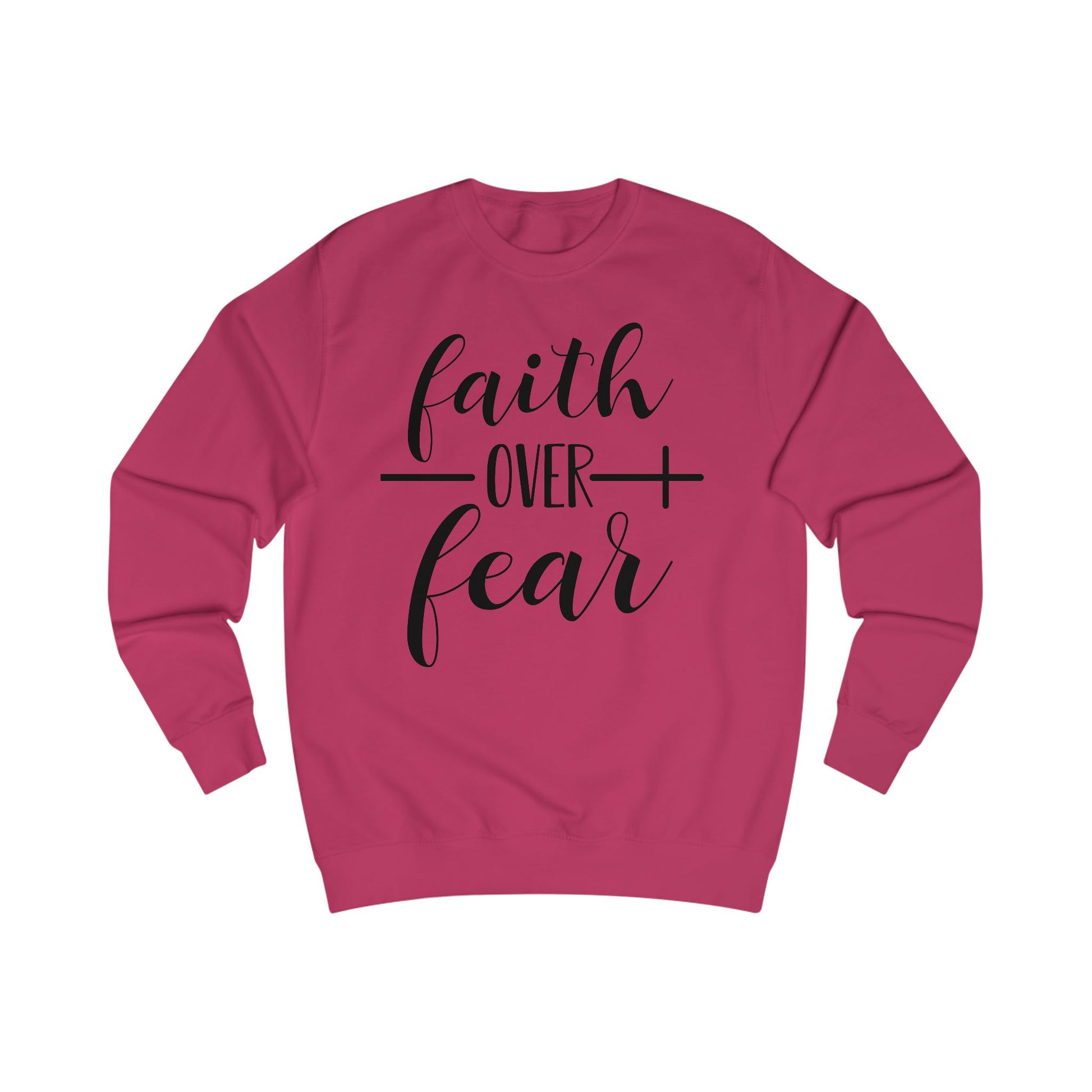 Unisex Sweatshirt - Inspirational Gift for Women & Men, Cozy Apparel for Spirituality, Everyday Wear, Motivational Clothing, Faith Over Fear T-shirt