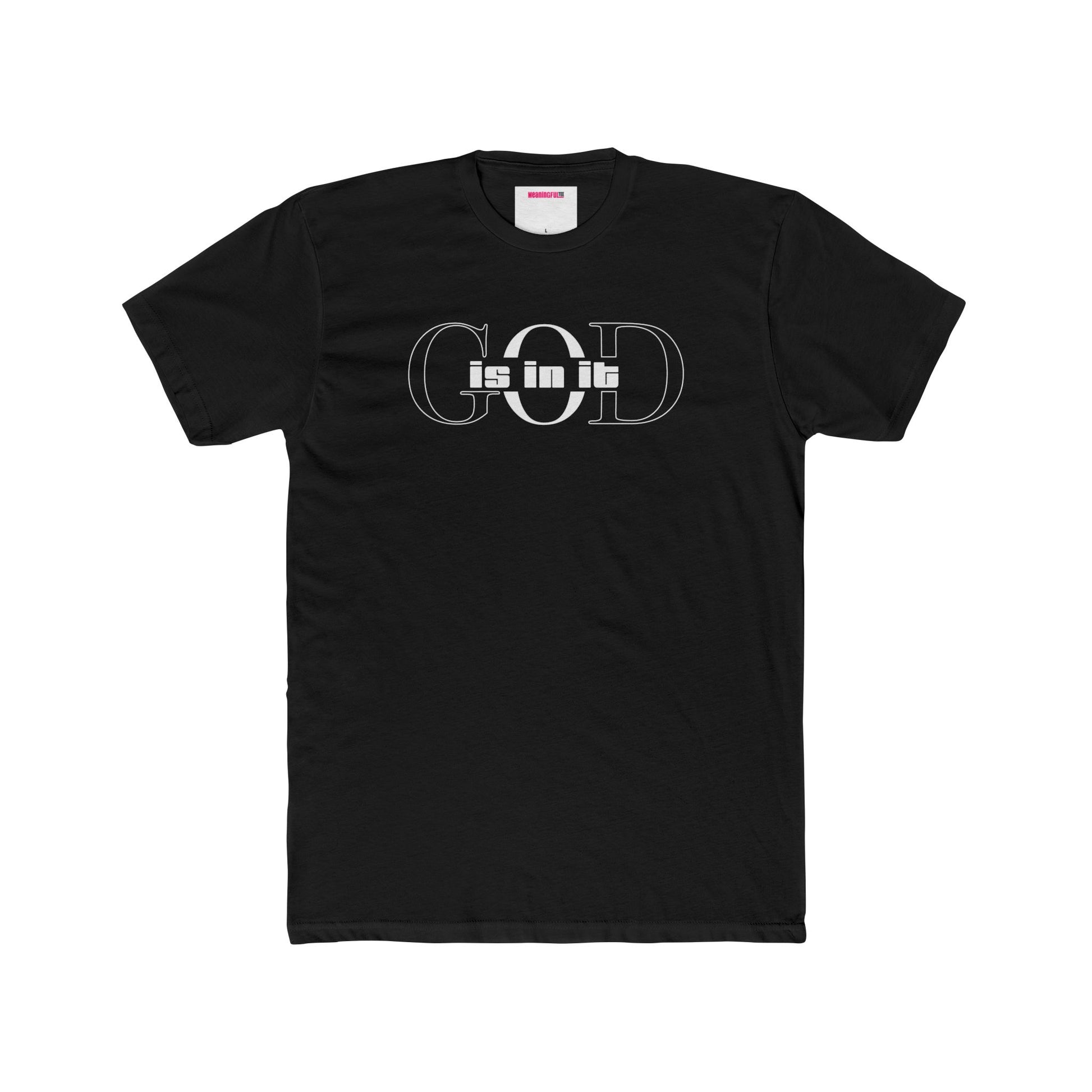 Unisex Cotton Crew Shirt, Minimalist Graphic Tee for Modern Minimalists, Faith-Based, Casual Wear, Everyday Style, Gift for Him or Her