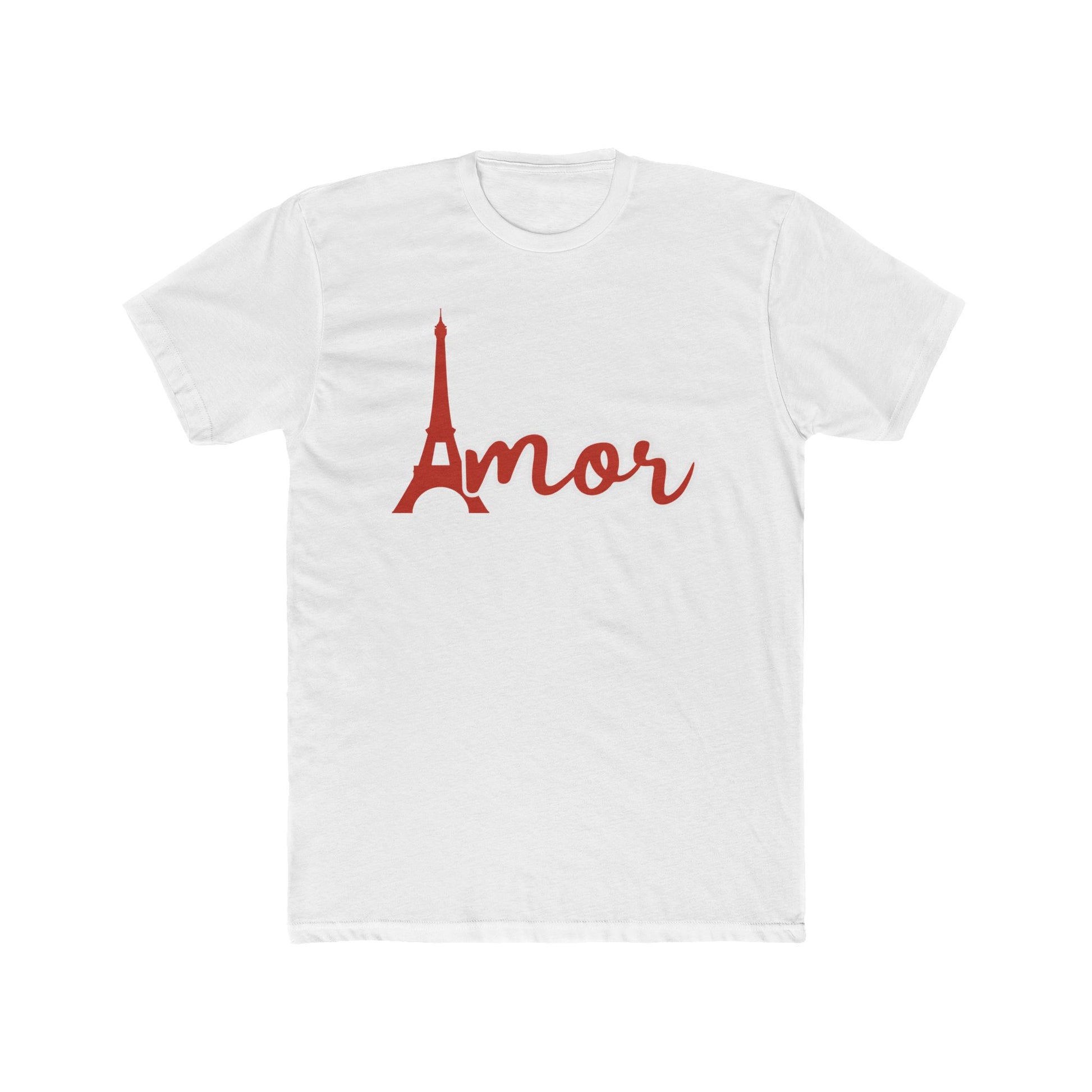 Amor Eiffel Tower Valentine Unisex Tee — Spanish/Latin Love Graphic for men and women