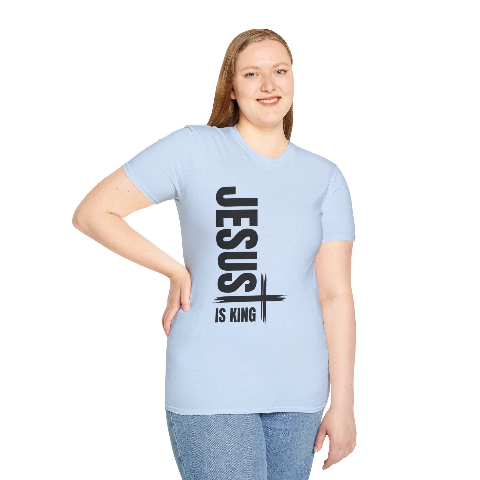 Christian Unisex T-Shirt - Jesus is King Faith-Based Tee for Believers