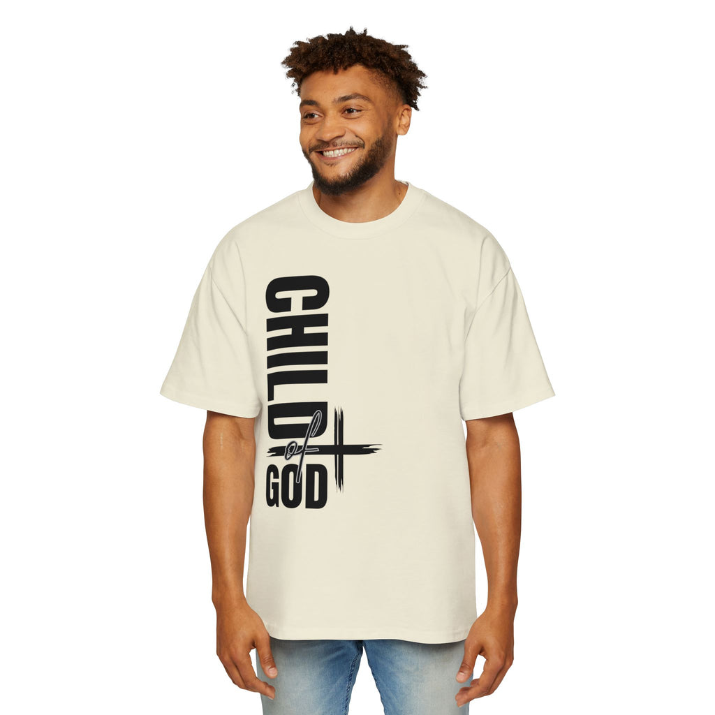 Men's Oversized Tee - Faith-Based Style | Child of God | Perfect Gift for Believers | Casual Christian Wear, Comfortable Fashion, Spiritual Tee, [...]