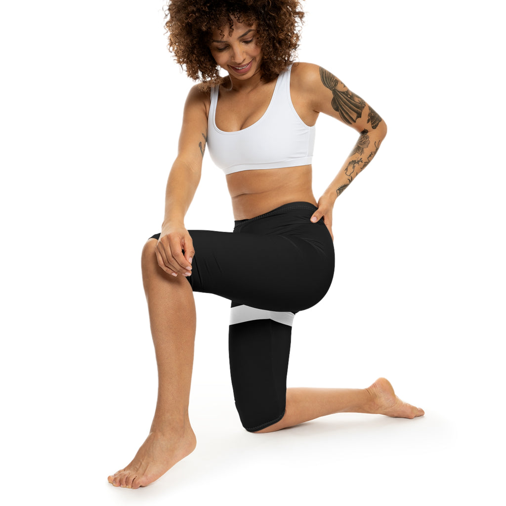 Faith Women's Capri Leggings — Spiritual Script All-Over Print
