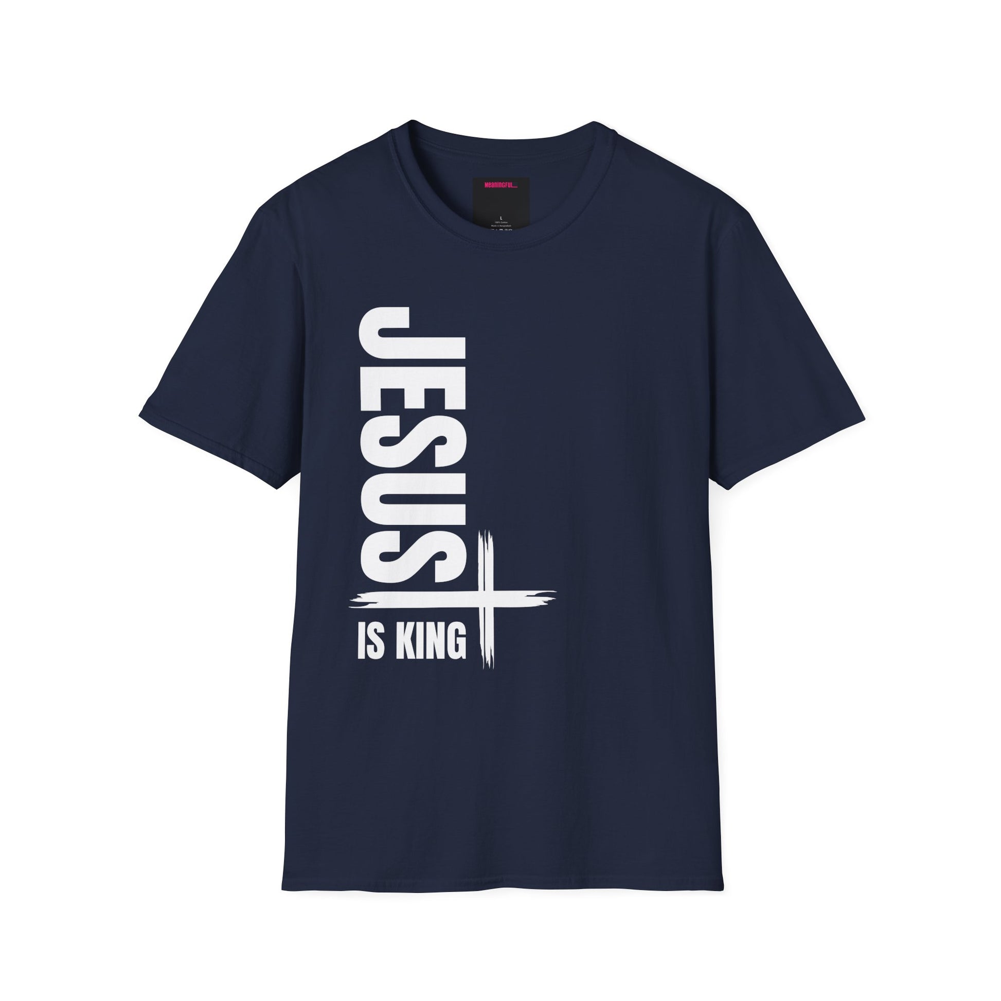 Christian Unisex T-Shirt - Jesus is King Faith-Based Tee for Believers