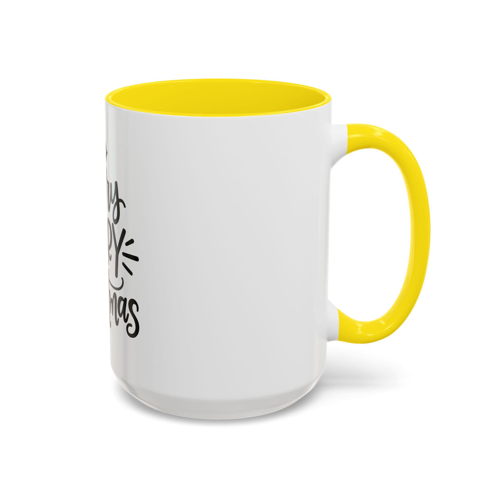 Very Merry Christmas Coffee Mug, Color Accent Mug (11oz and 15 oz)