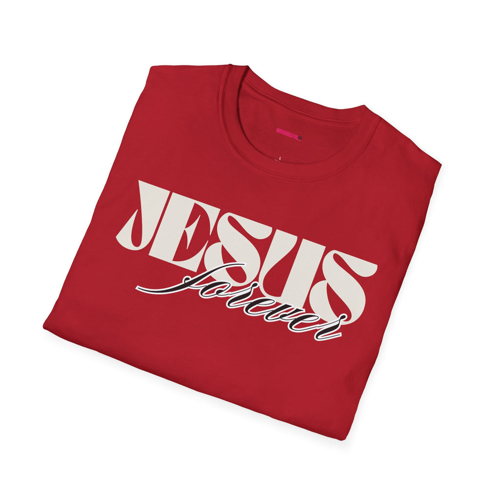 Jesus Forever Unisex T-Shirt | Comfy Casual Tee for Every Occasion, About Jesus Graphic, Classic fit