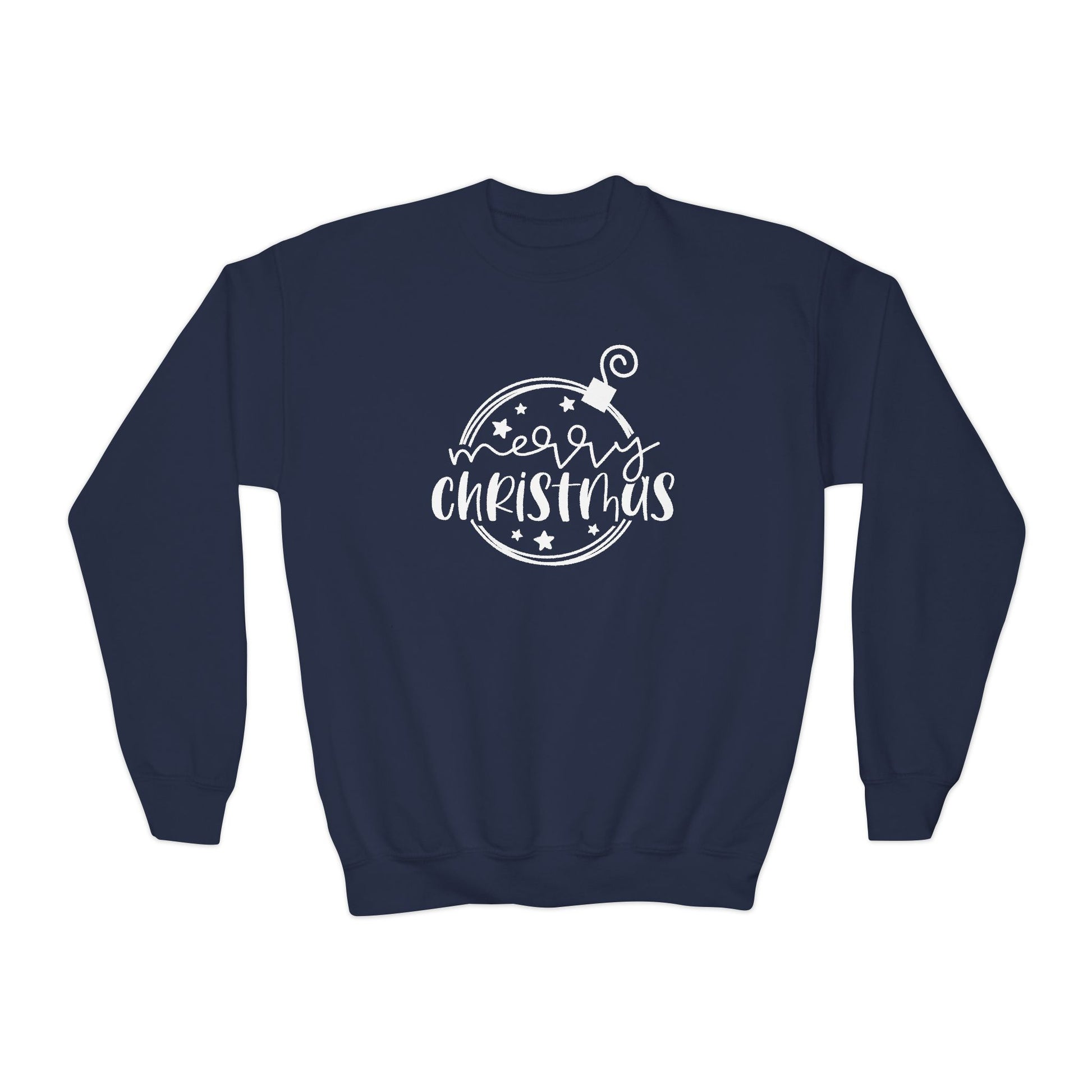 Youth Christmas Sweatshirt - Ornament Merry Christmas