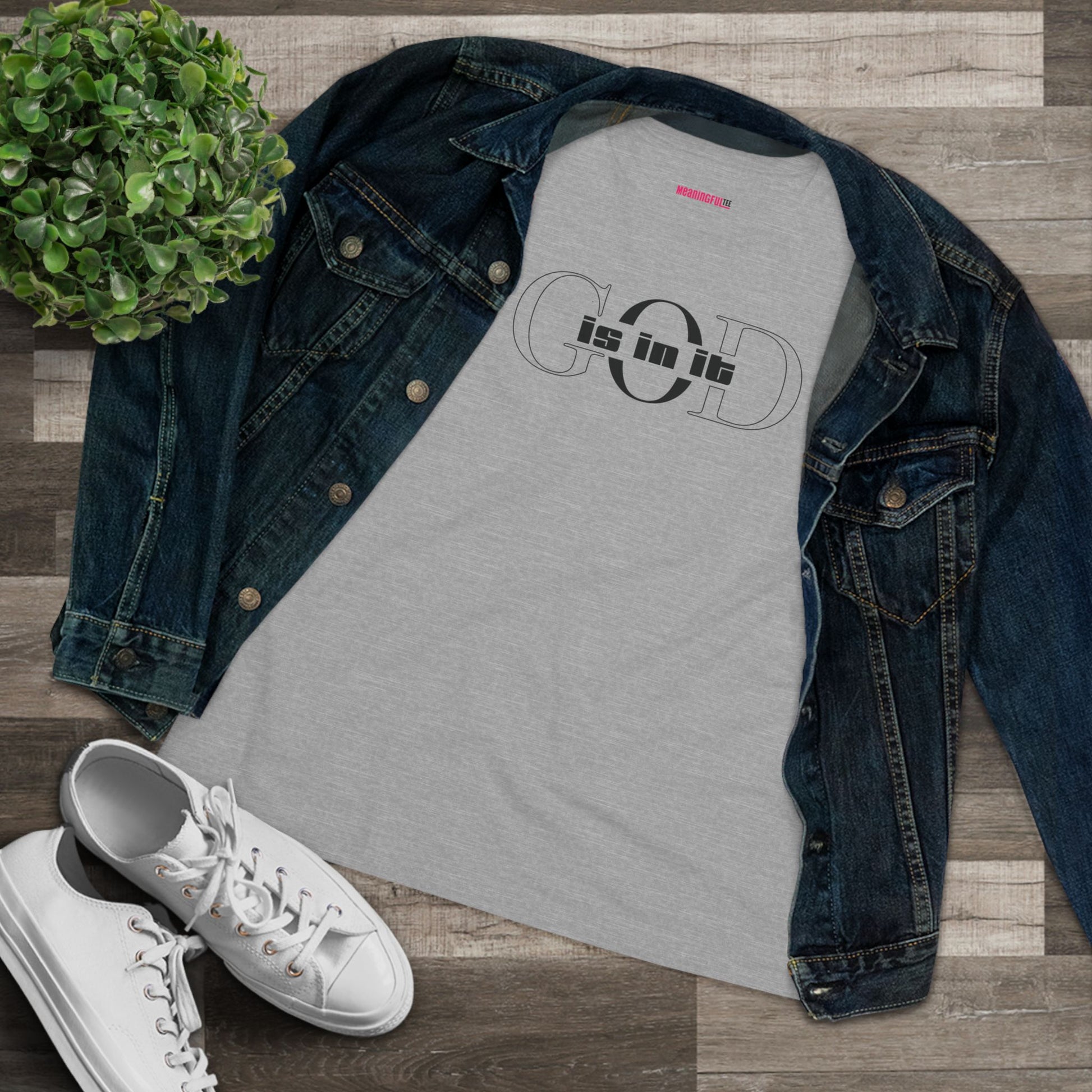 Women's Cotton Tee, Faith-Based T-Shirt, Casual Everyday Wear, Graphic Tee for Women, Spiritual Gift, Comfortable Outfit