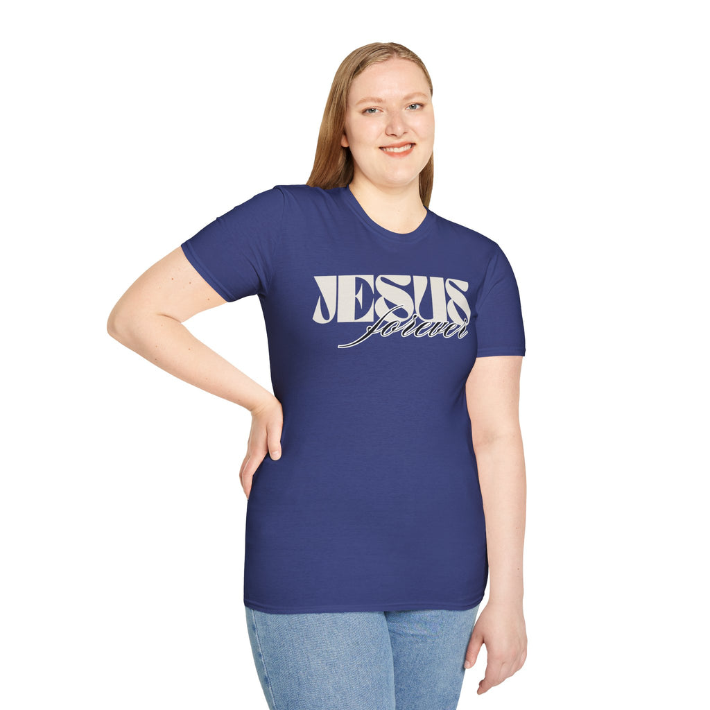 Jesus Forever Unisex T-Shirt | Comfy Casual Tee for Every Occasion, About Jesus Graphic, Classic fit