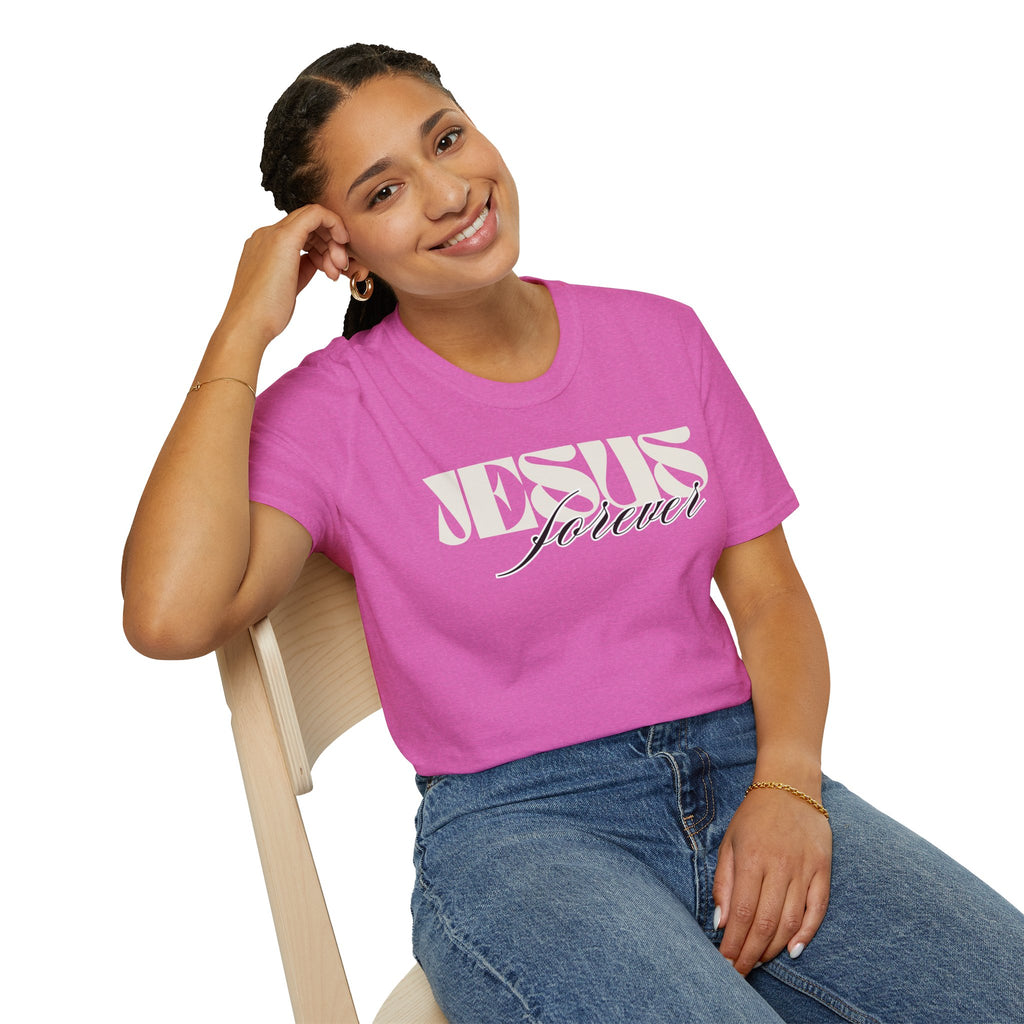 Jesus Forever Unisex T-Shirt | Comfy Casual Tee for Every Occasion, About Jesus Graphic, Classic fit