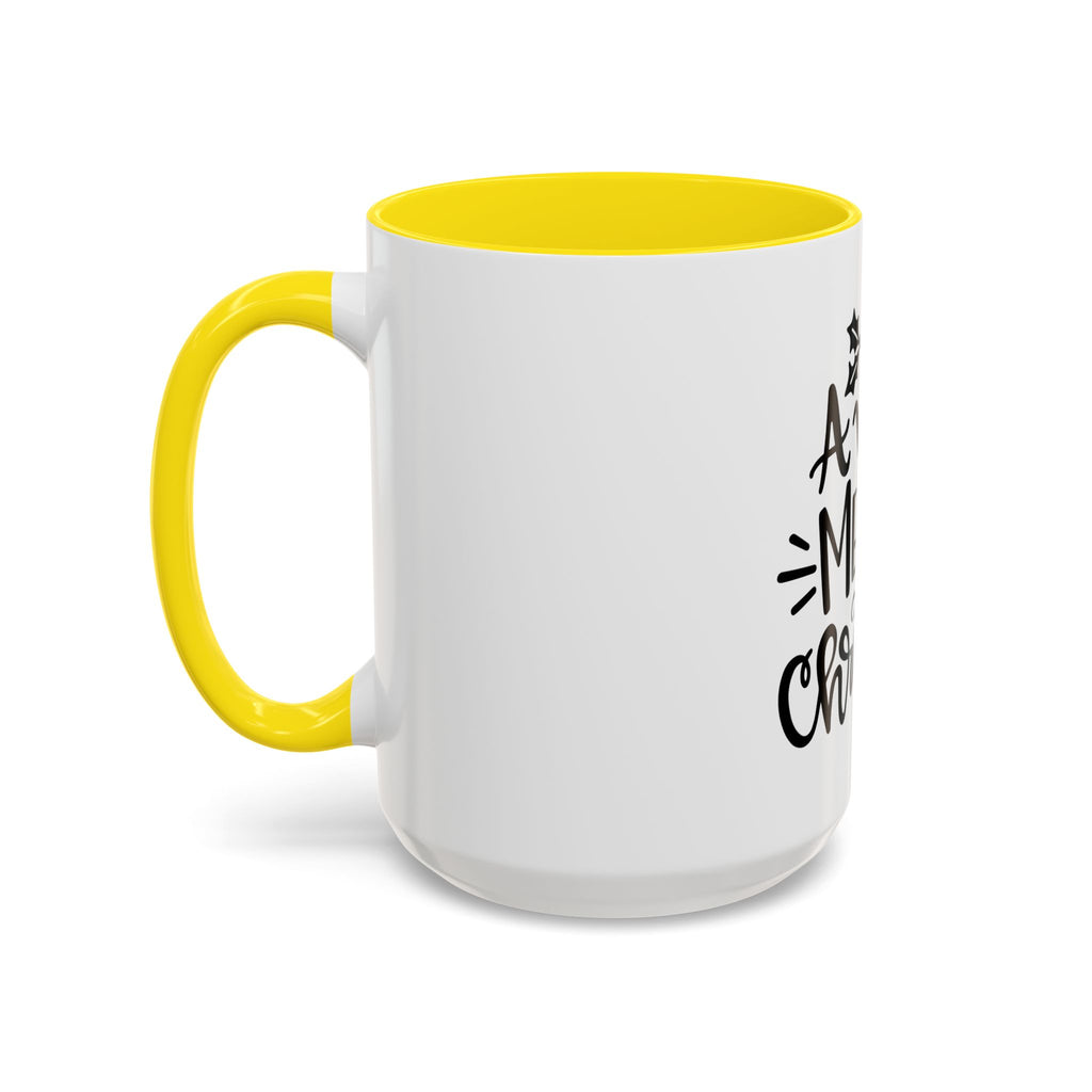 Very Merry Christmas Coffee Mug, Color Accent Mug (11oz and 15 oz)