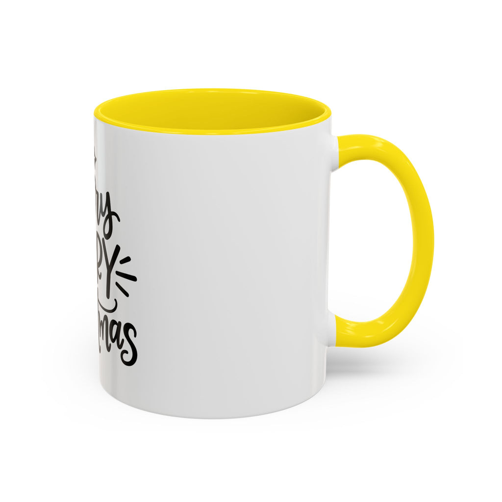 Very Merry Christmas Coffee Mug, Color Accent Mug (11oz and 15 oz)