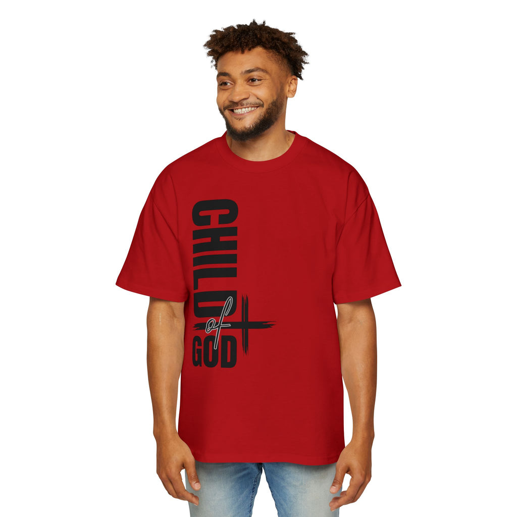 Men's Oversized Tee - Faith-Based Style | Child of God | Perfect Gift for Believers | Casual Christian Wear, Comfortable Fashion, Spiritual Tee, [...]