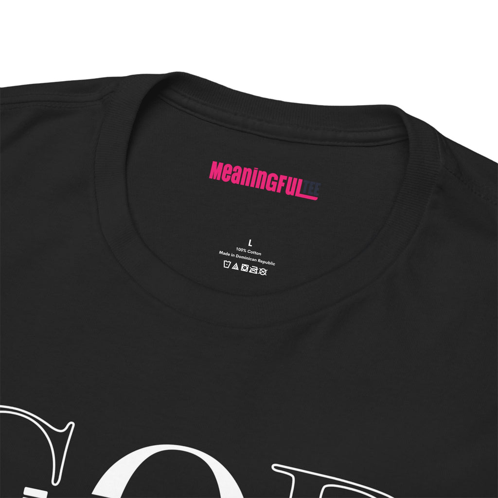 God is in it, Unisex Heavy Cotton Tee - Christian T-shirt, Faith-based-tee, Comfortable Casual Wear, Perfect for Church, Everyday Style, Gift for Friends, Summer Outfits, Relaxed Vibes