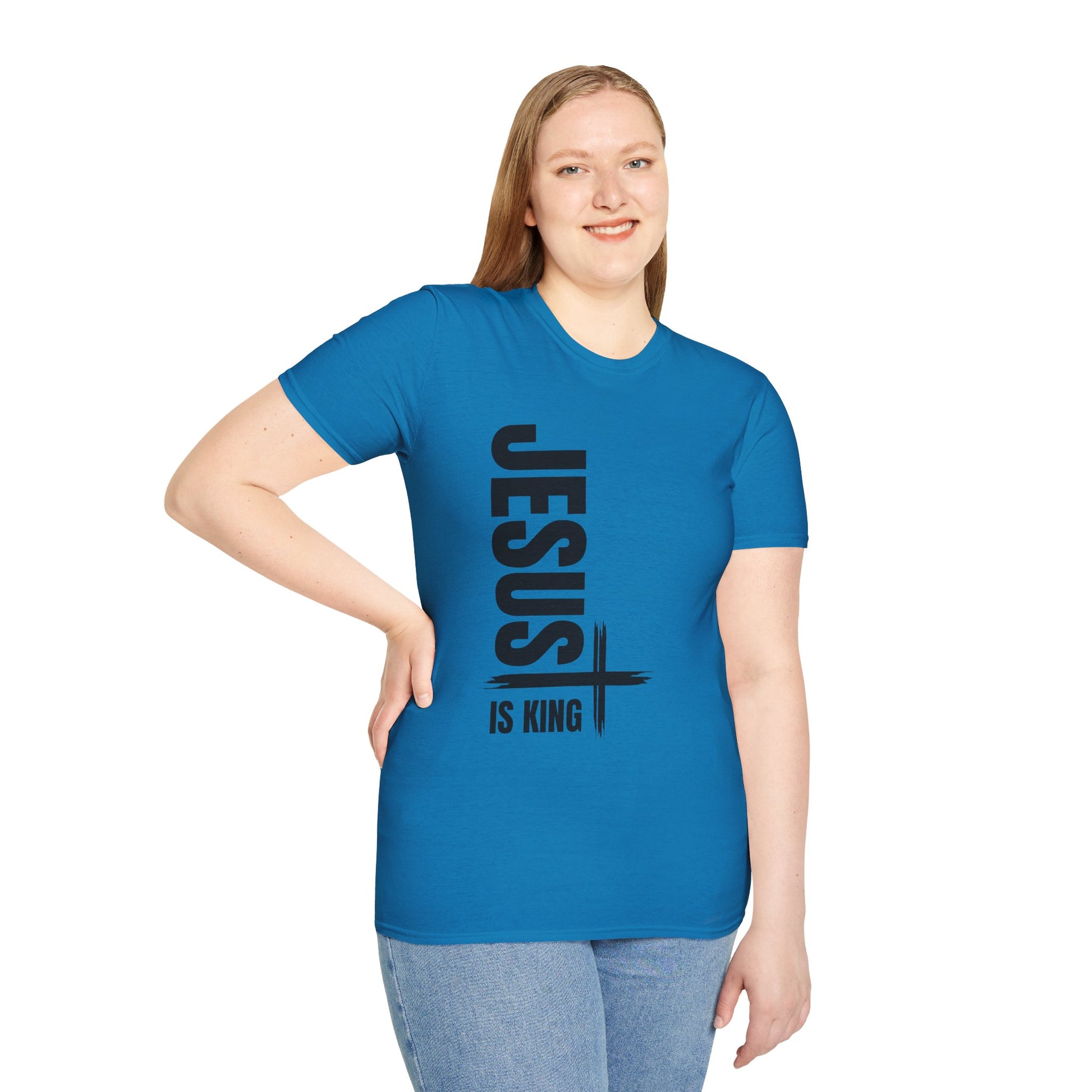 Christian Unisex T-Shirt - Jesus is King Faith-Based Tee for Believers