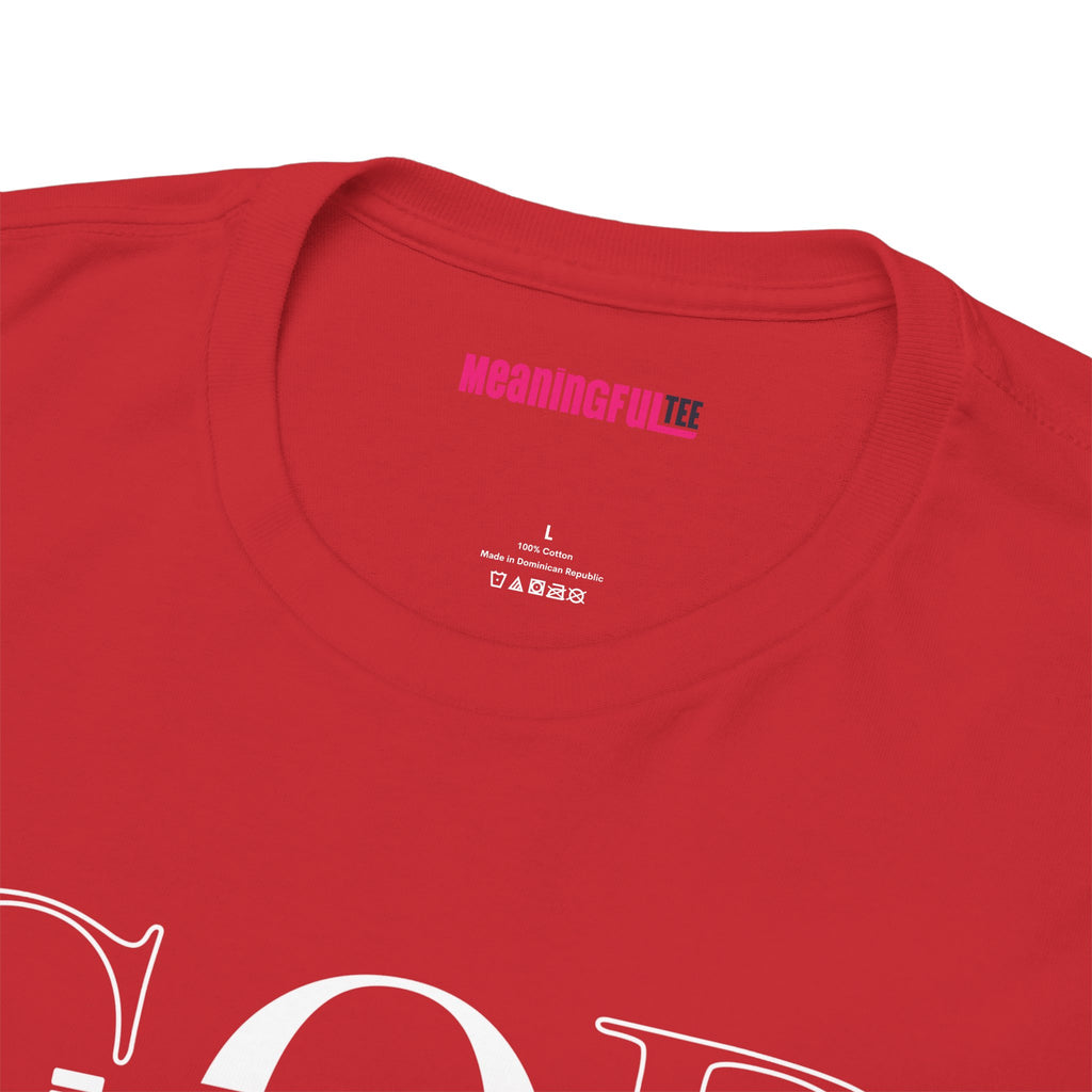 God is in it, Unisex Heavy Cotton Tee - Christian T-shirt, Faith-based-tee, Comfortable Casual Wear, Perfect for Church, Everyday Style, Gift for Friends, Summer Outfits, Relaxed Vibes