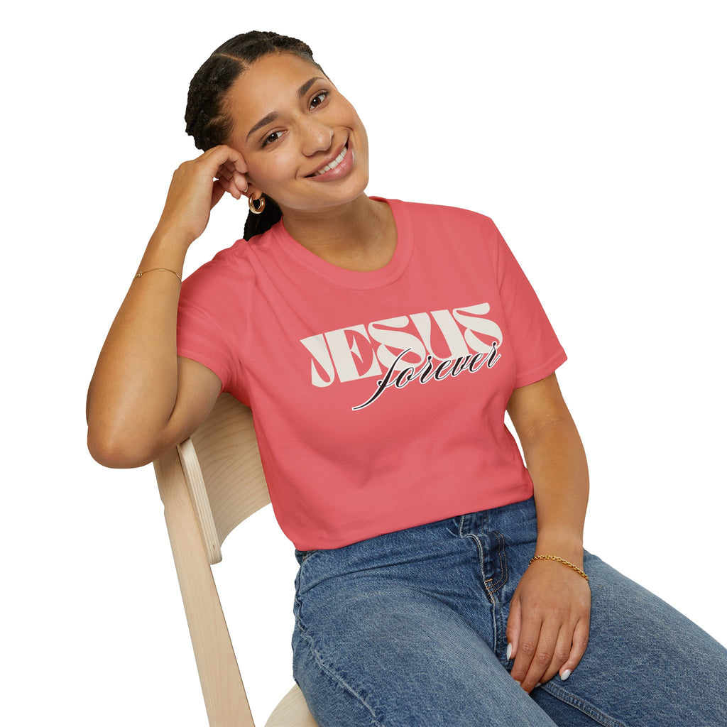 Jesus Forever Unisex T-Shirt | Comfy Casual Tee for Every Occasion, About Jesus Graphic, Classic fit
