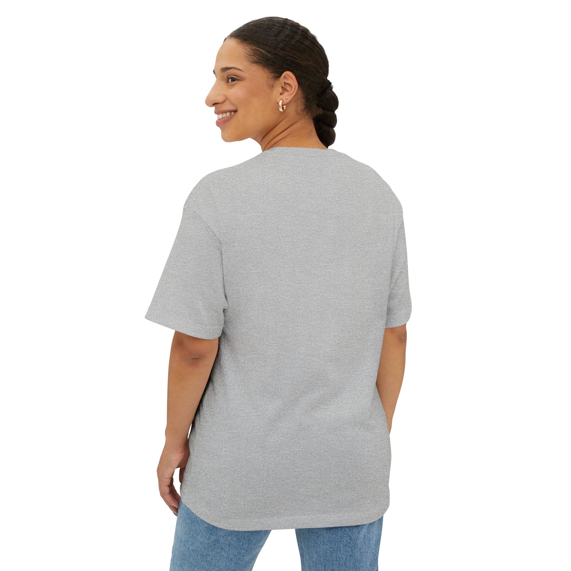 Love Makes The World Go Round Oversized Boxy Tee — Valentine's Day Shirt