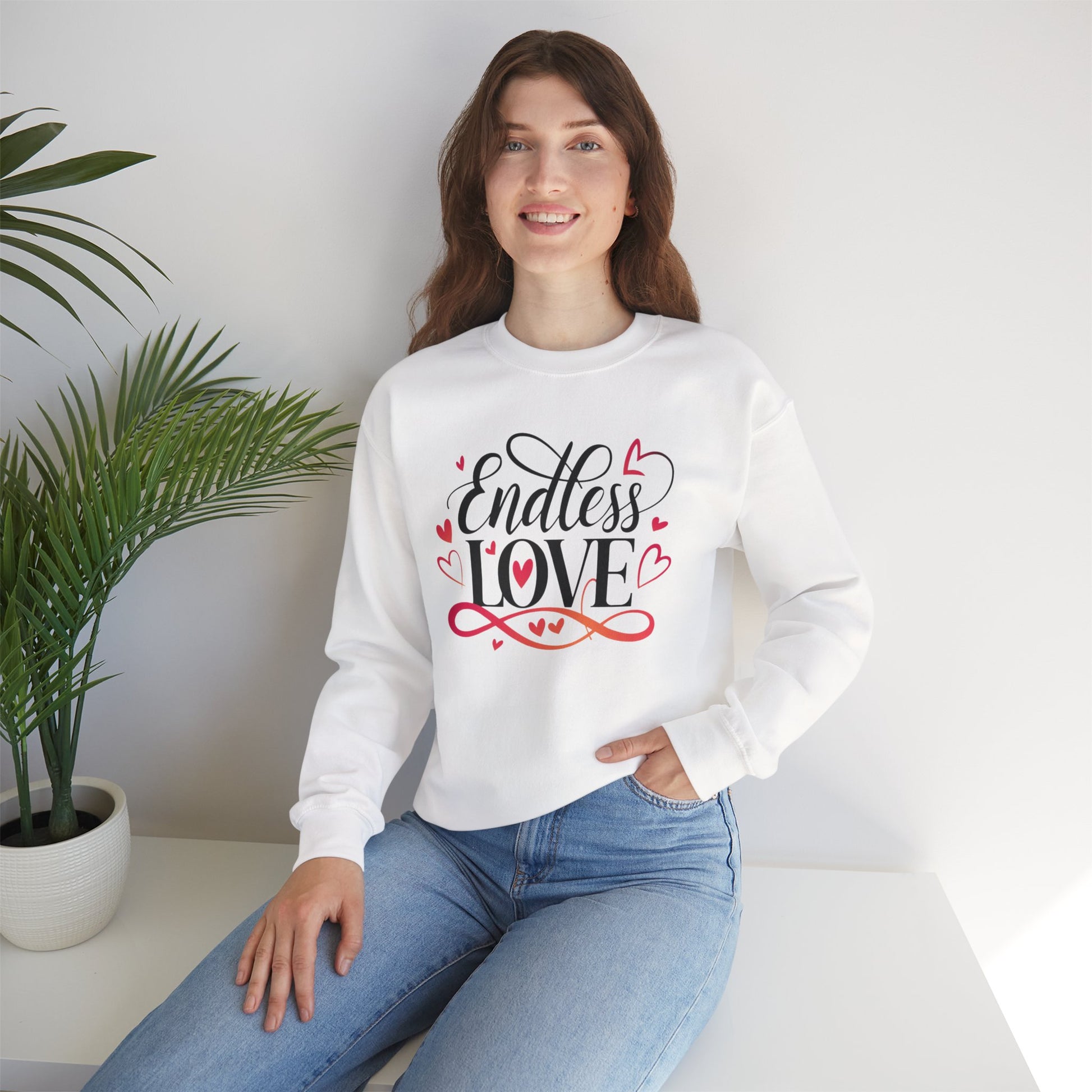 Endless Love Sweatshirt, Cozy Gift for Couples, Romantic Crewneck, Cute Love Sweatshirt, Comfortable Casual Wear, Gift for her